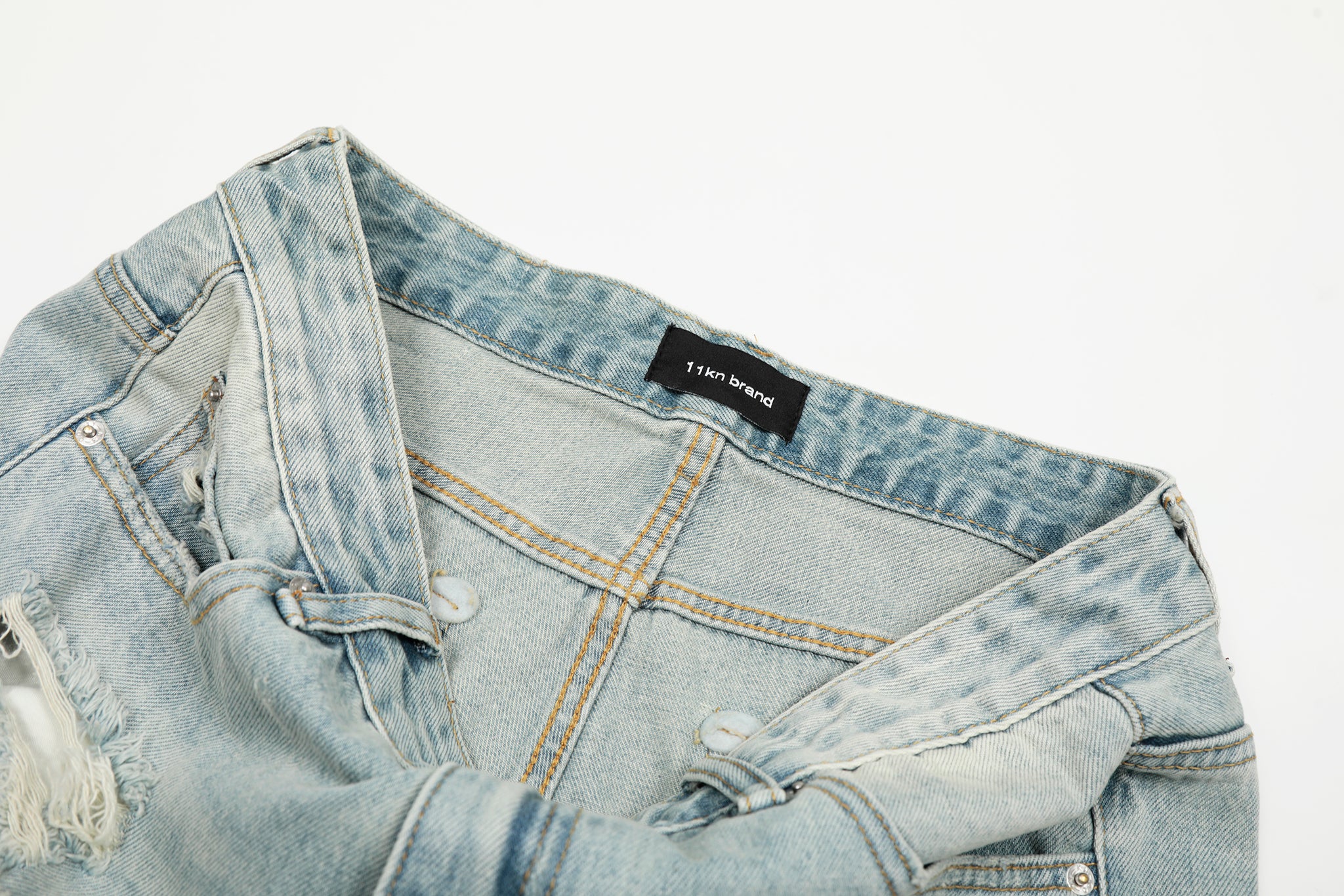 11KN ‌‌‌DISTRESSED WASHED JEANS #K9660