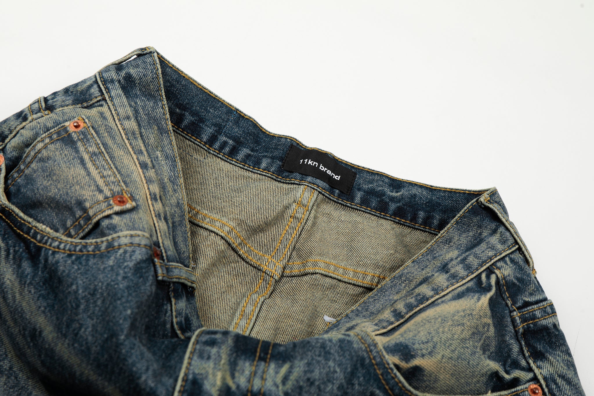 11KN CRACK WHISKER DENIM #GP9757