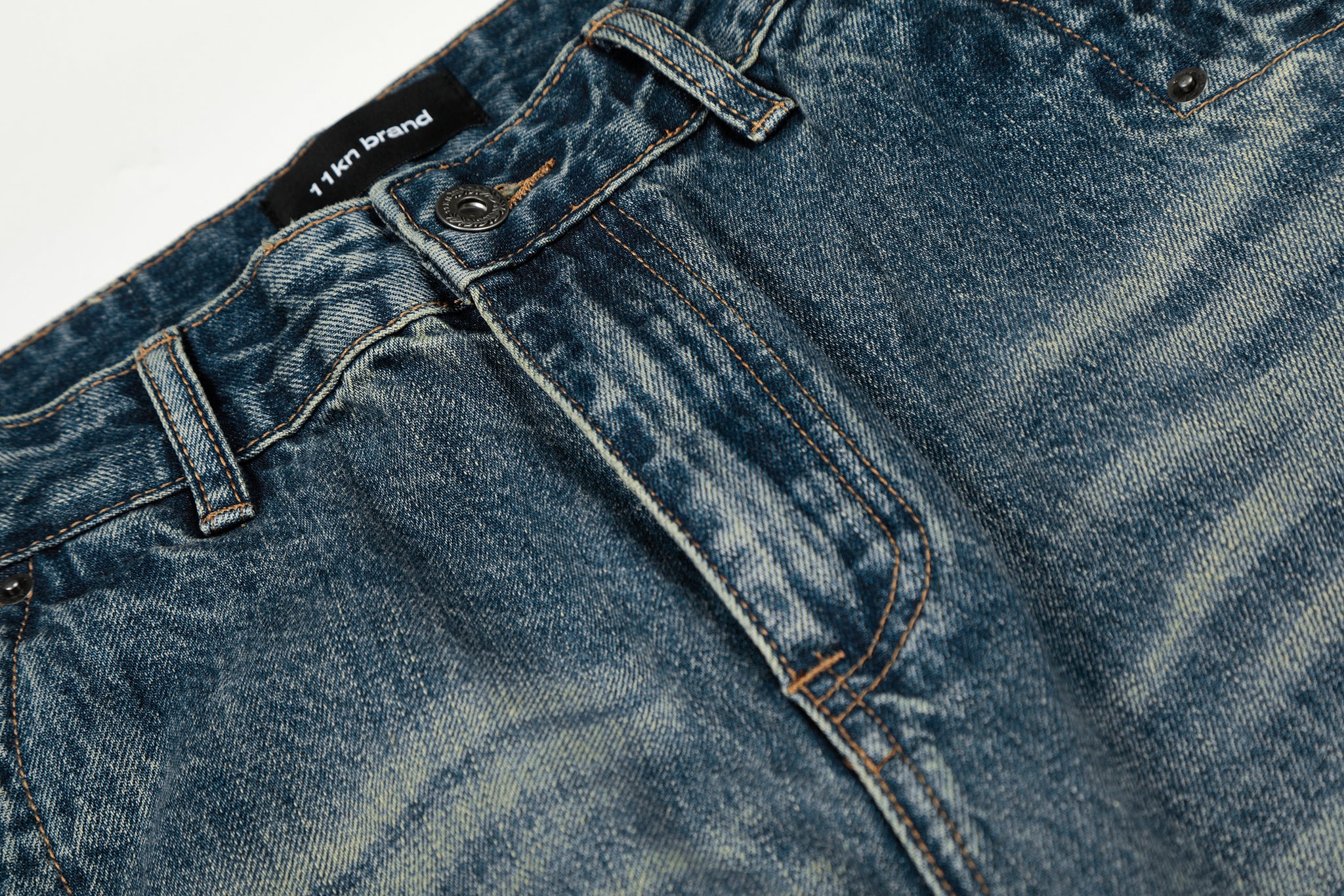 11KN WHISKER STRAIGHT DENIM #K9725