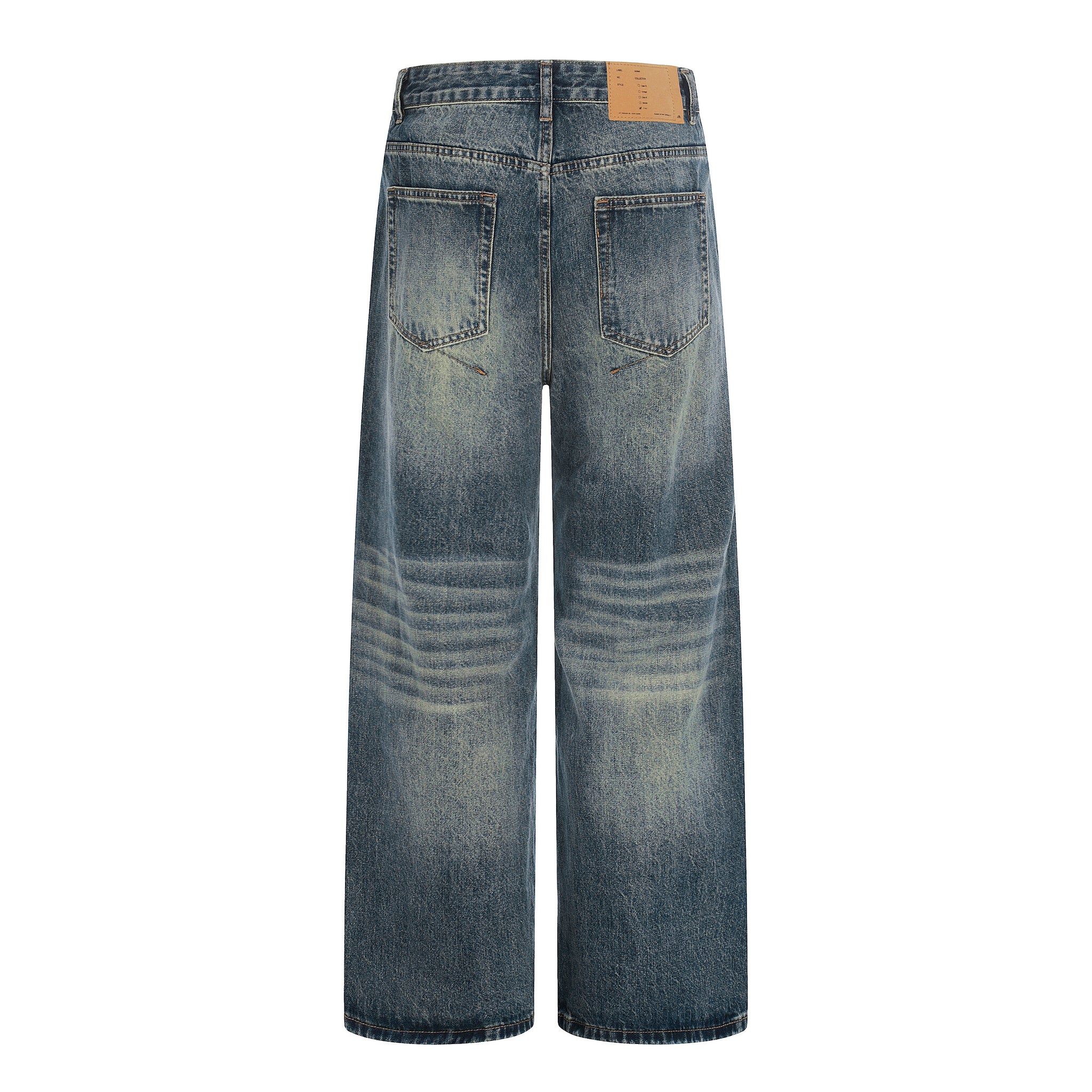 11KN WHISKER STRAIGHT DENIM #K9725