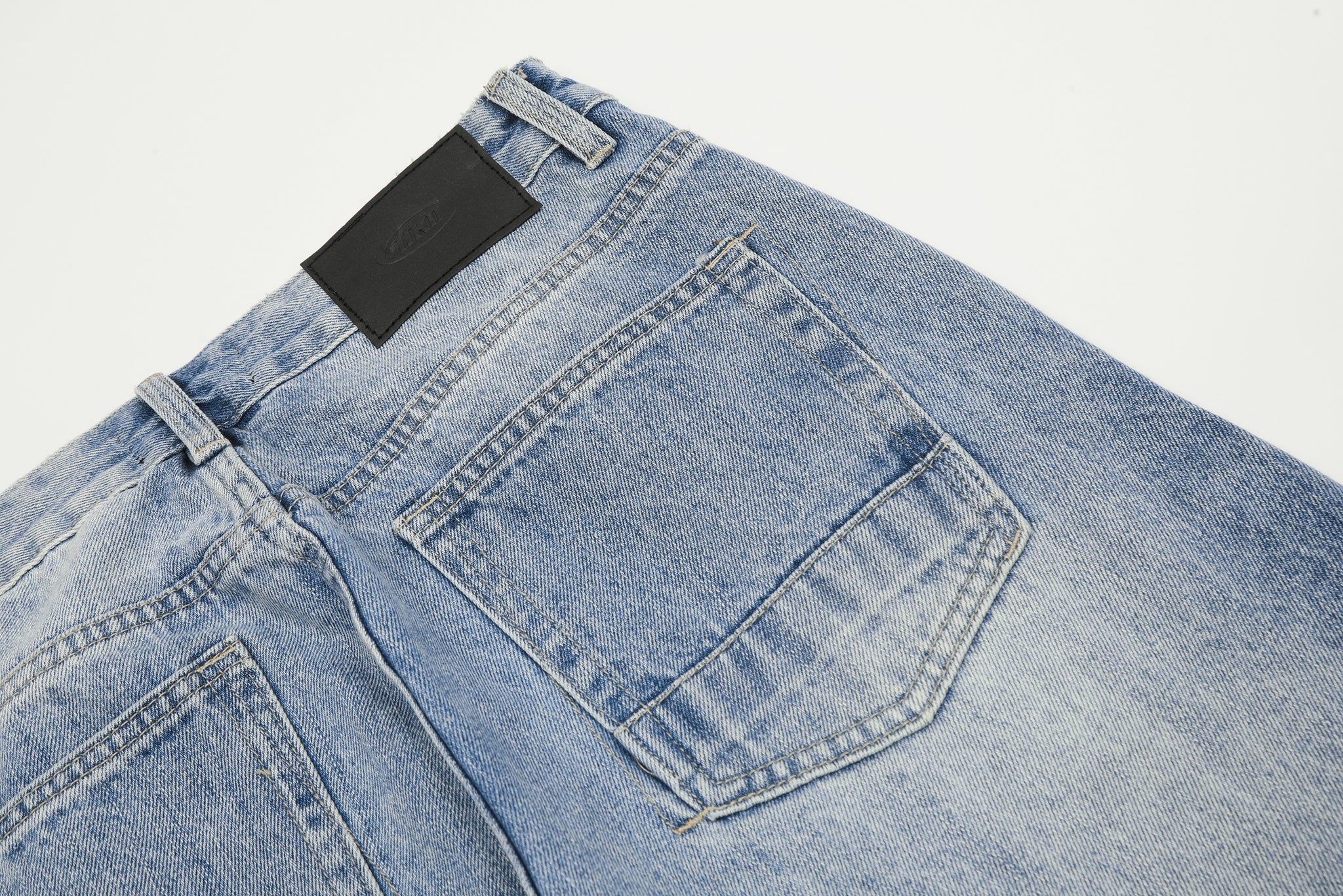 11KN Acid-Washed Straight Leg Jeans #K5335