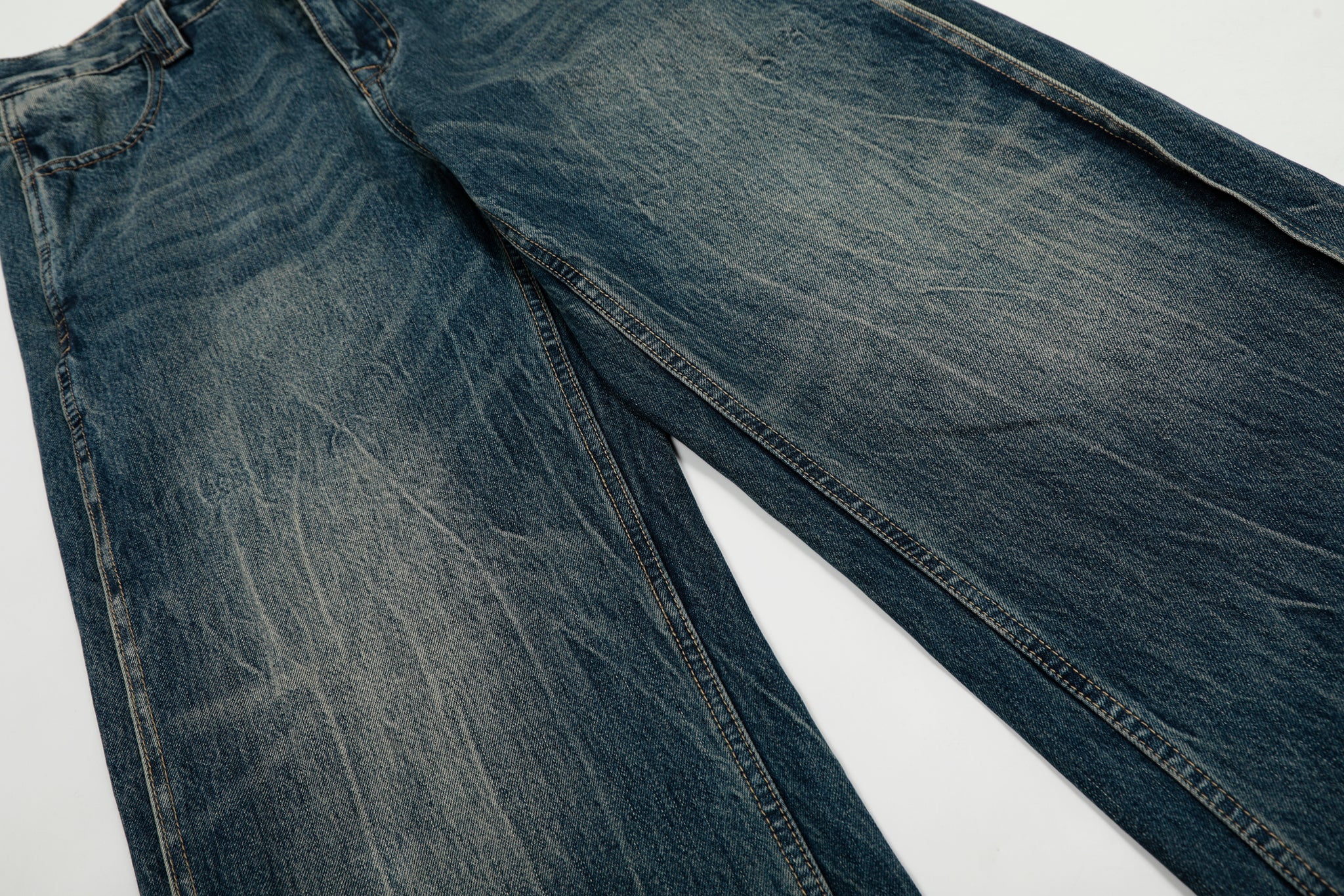 11KN VINTAGE BLUE WASHED DENIM PANTS #CK9513