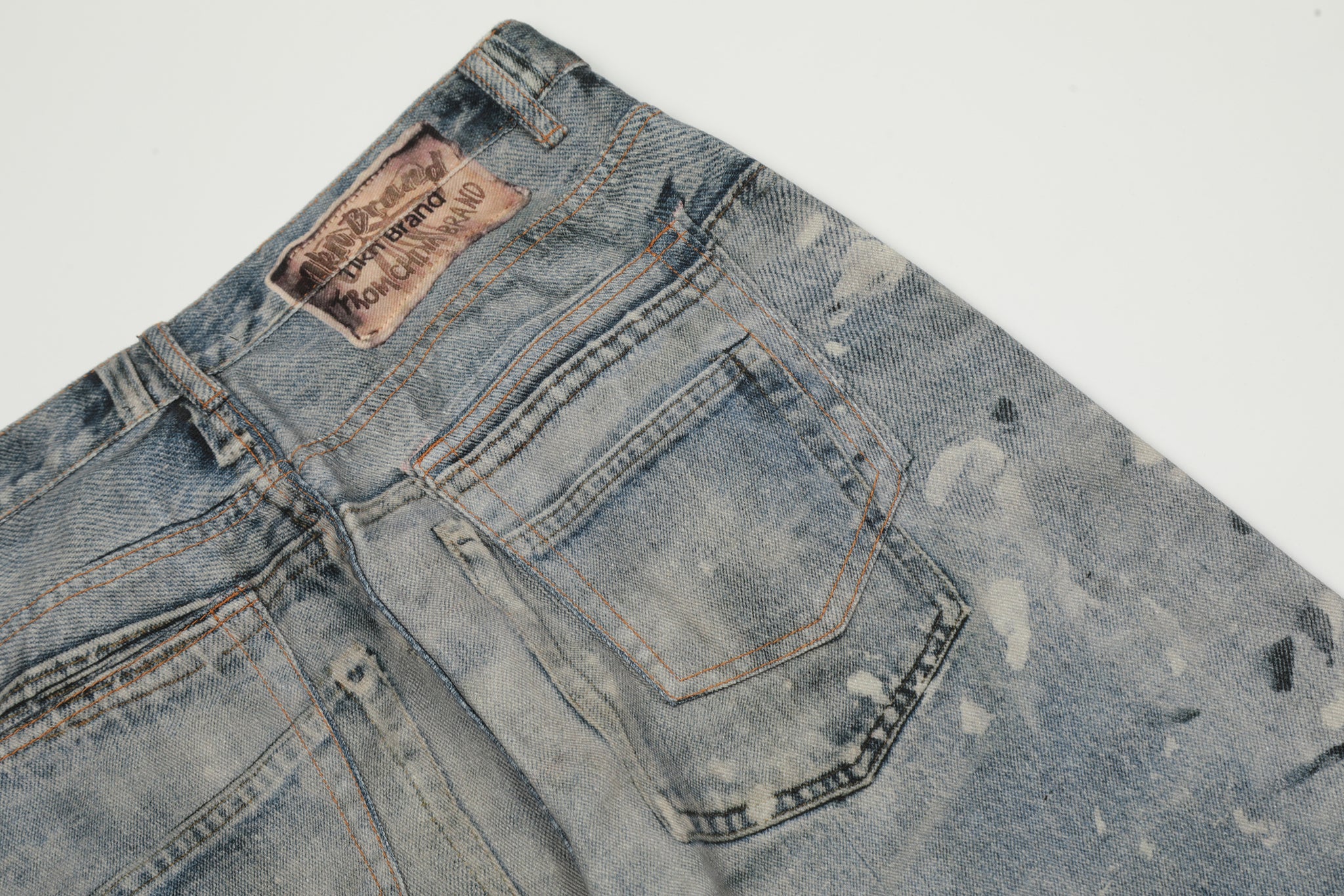 11KN 3D PRINTED DENIM PANTS #K9261