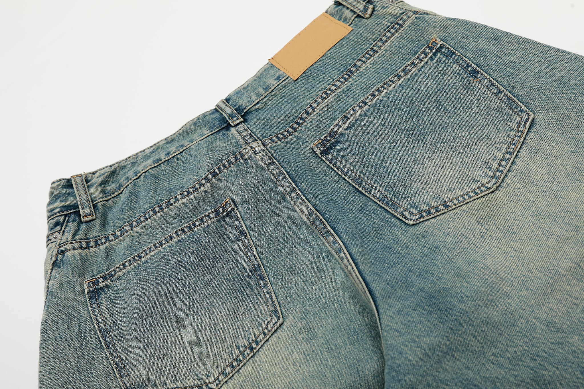 11KN ‌‌‌VINTAGE WASHED WIDE-LEG PANTS #CK9666