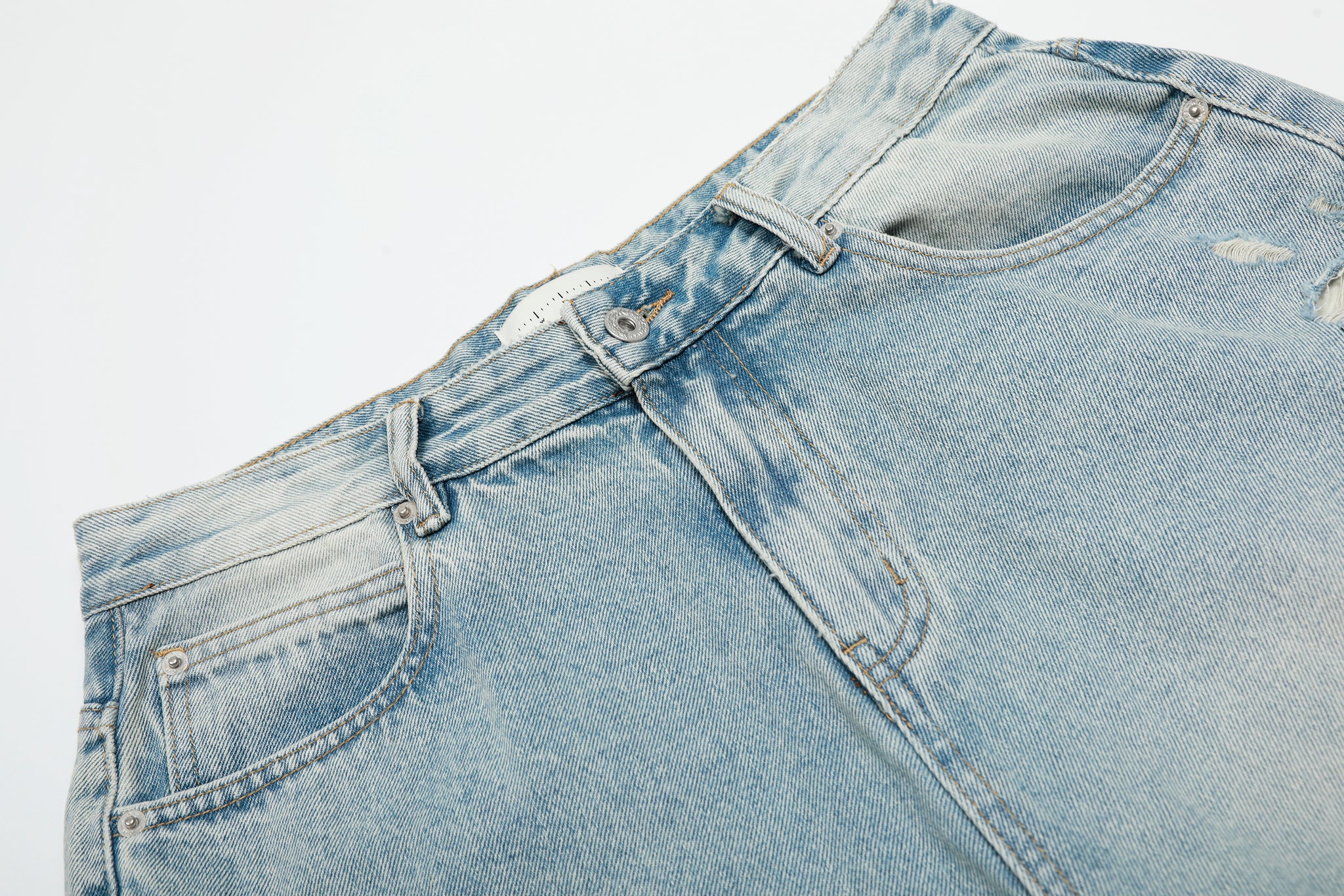 11KN ‌RIPPED FRINGE JEANS‌ #CK9585D