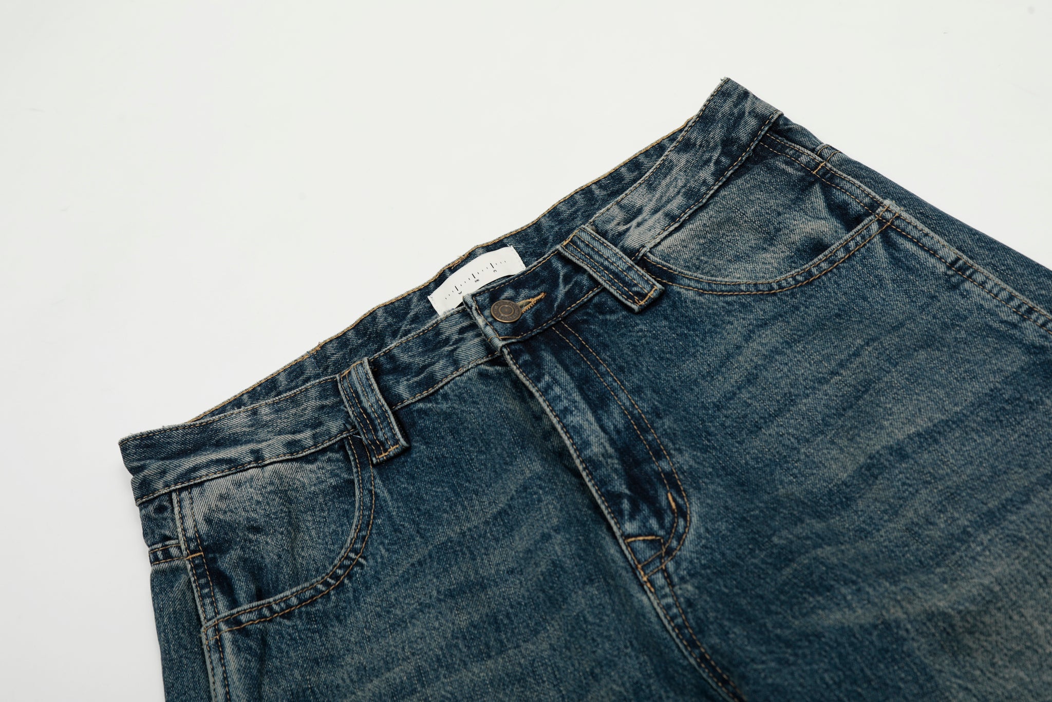 11KN VINTAGE BLUE WASHED DENIM PANTS #CK9513