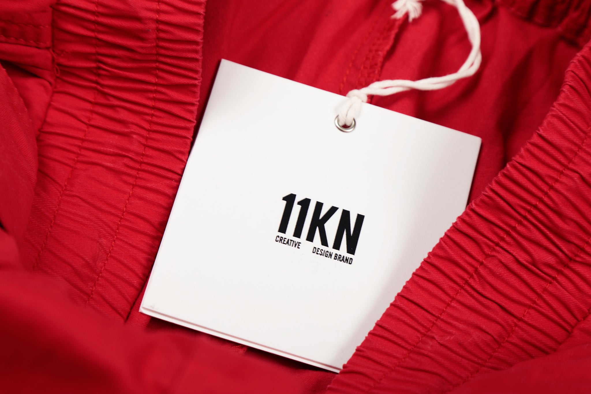 11KN RED PARACHUTE CARGO PANTS #K6051