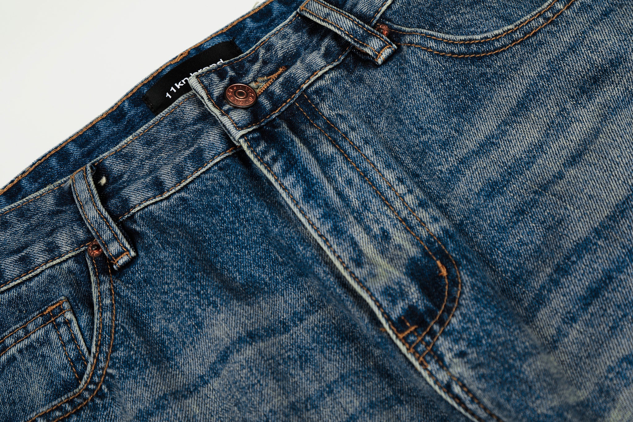 11KN RETRO BLUE WHISKER JEANS #N5531