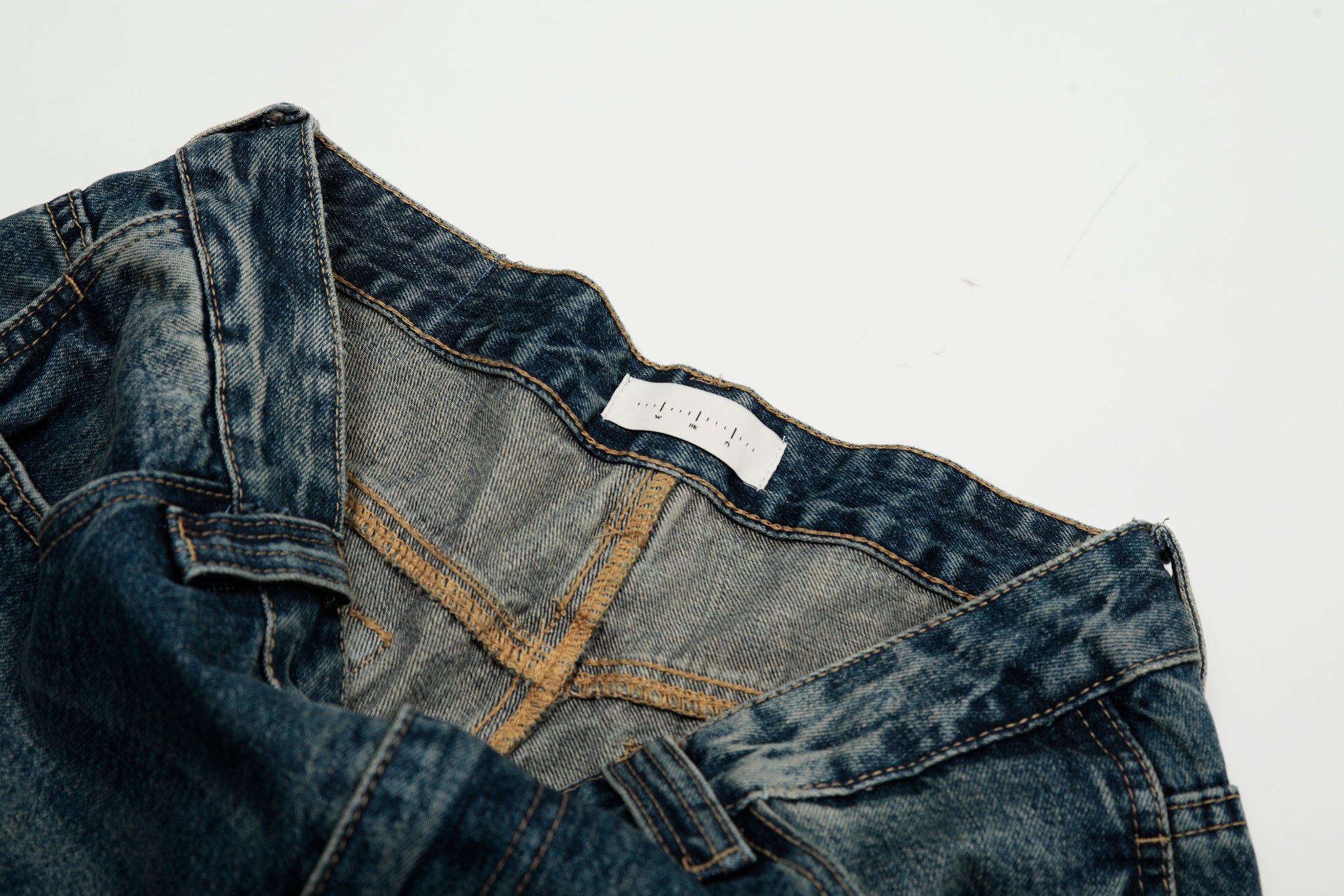 11KN VINTAGE BLUE WASHED DENIM PANTS #CK9513