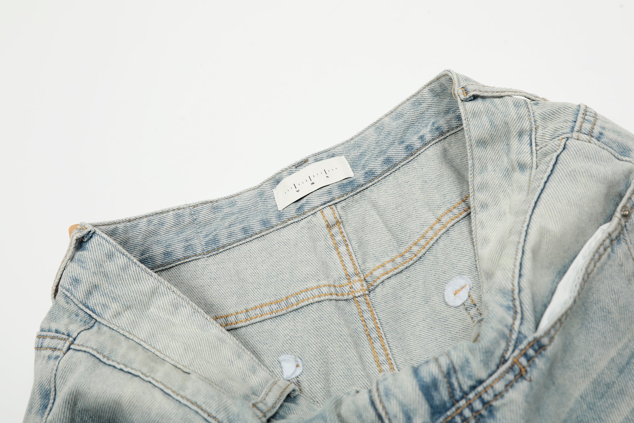 11KN ‌‌‌PATCHWORK STRAIGHT LEG JEANS #K9653