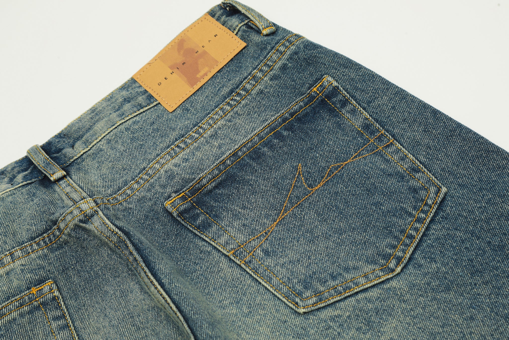 11KN RETRO BLUE FLARE JEANS #K5352