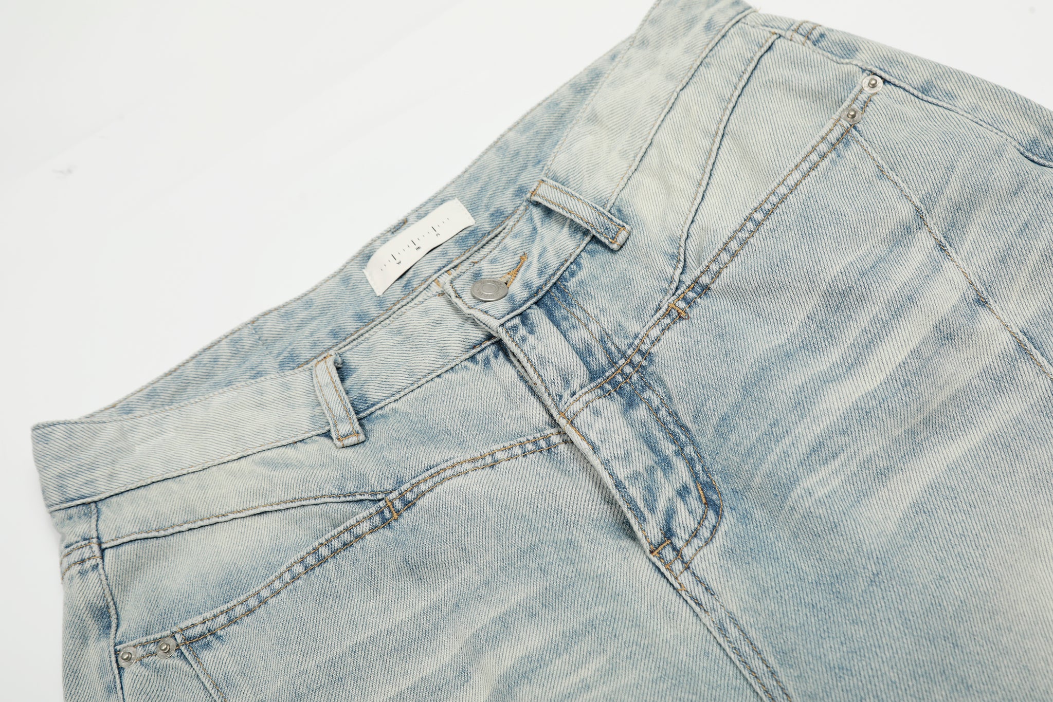 11KN ‌‌‌PATCHWORK STRAIGHT LEG JEANS #K9653