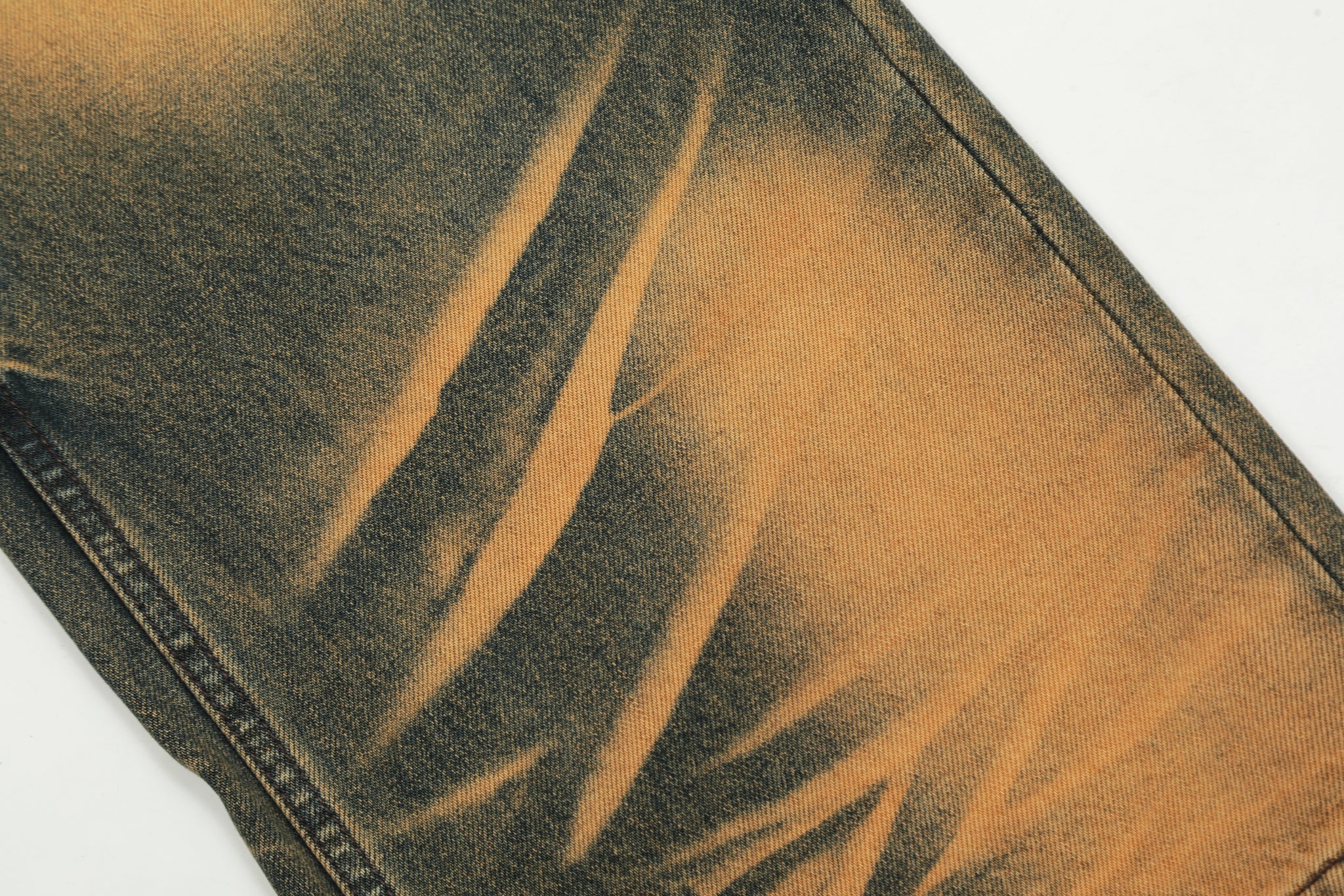 11KN Earth-Toned Distressed Denim #K9071