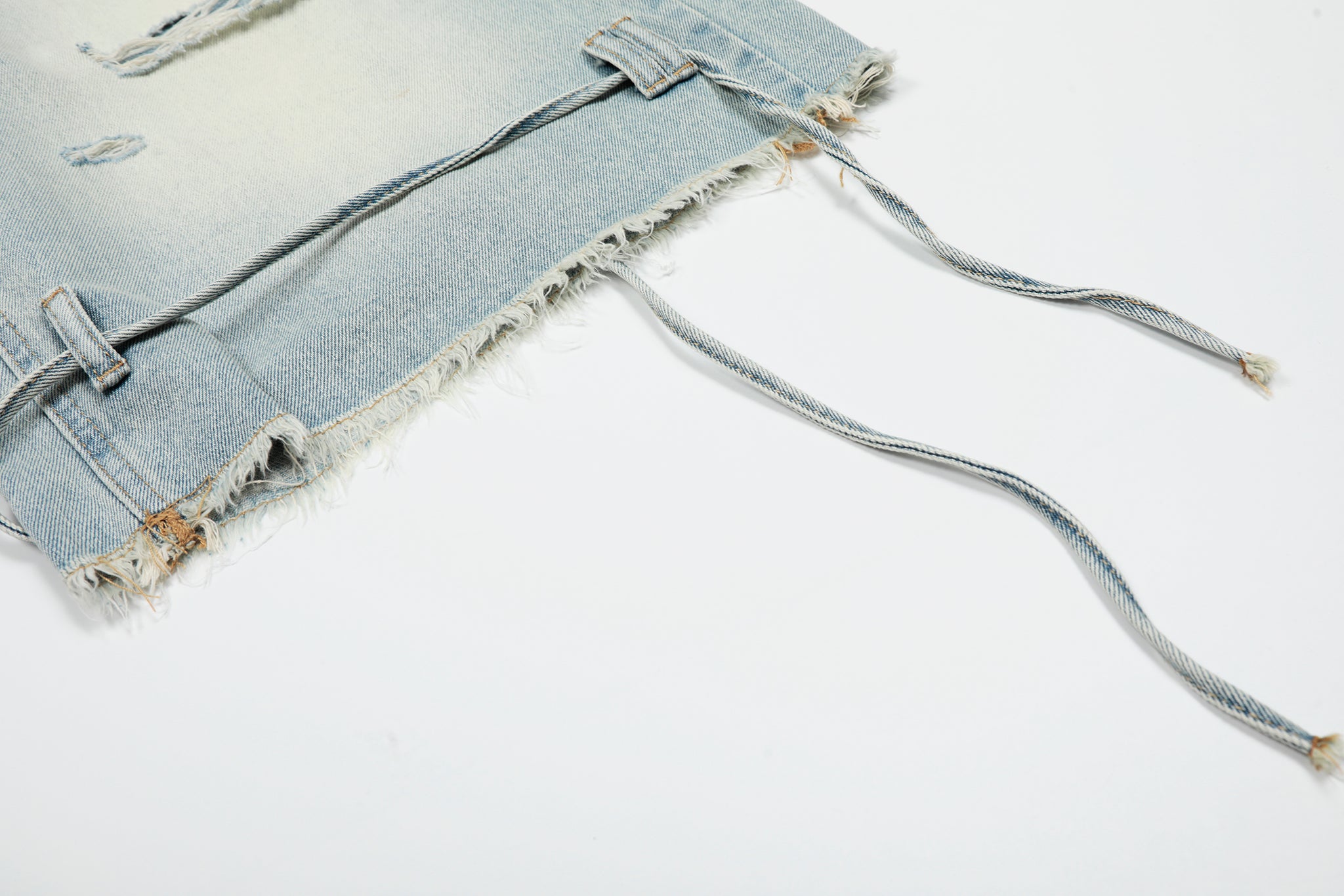 11KN ‌RIPPED FRINGE JEANS‌ #CK9585D