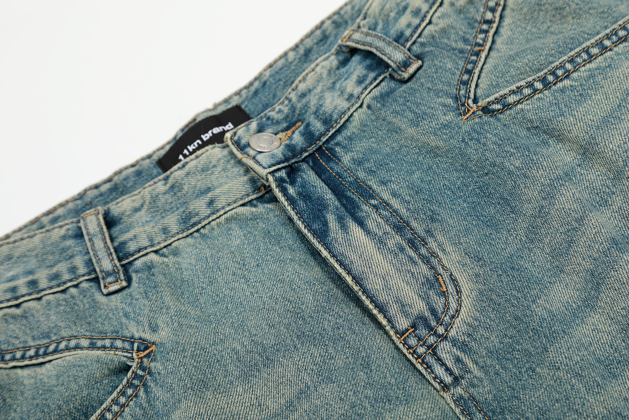 11KN ‌‌‌VINTAGE WASHED WIDE-LEG PANTS #CK9666