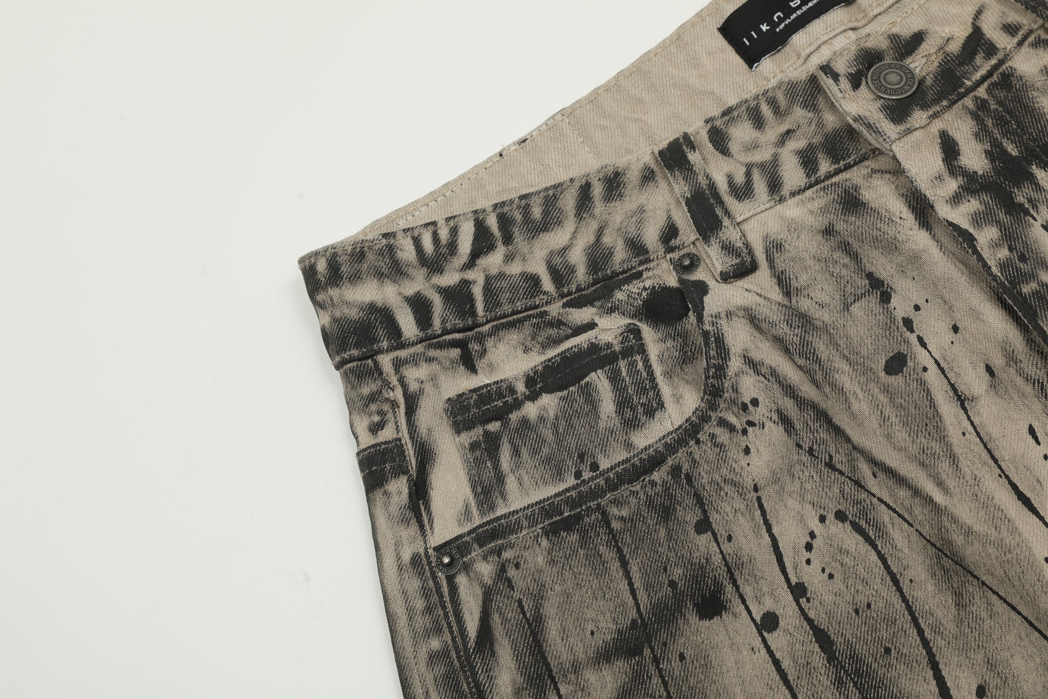 11KN Splatter Graffiti Denim Jeans #K5363