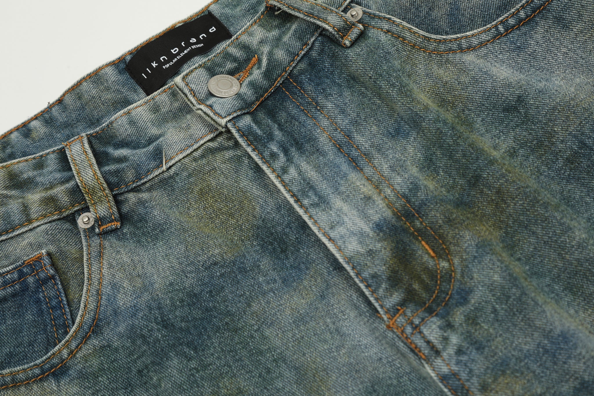 11KN ACID WASHED BAGGY JEANS #K9312