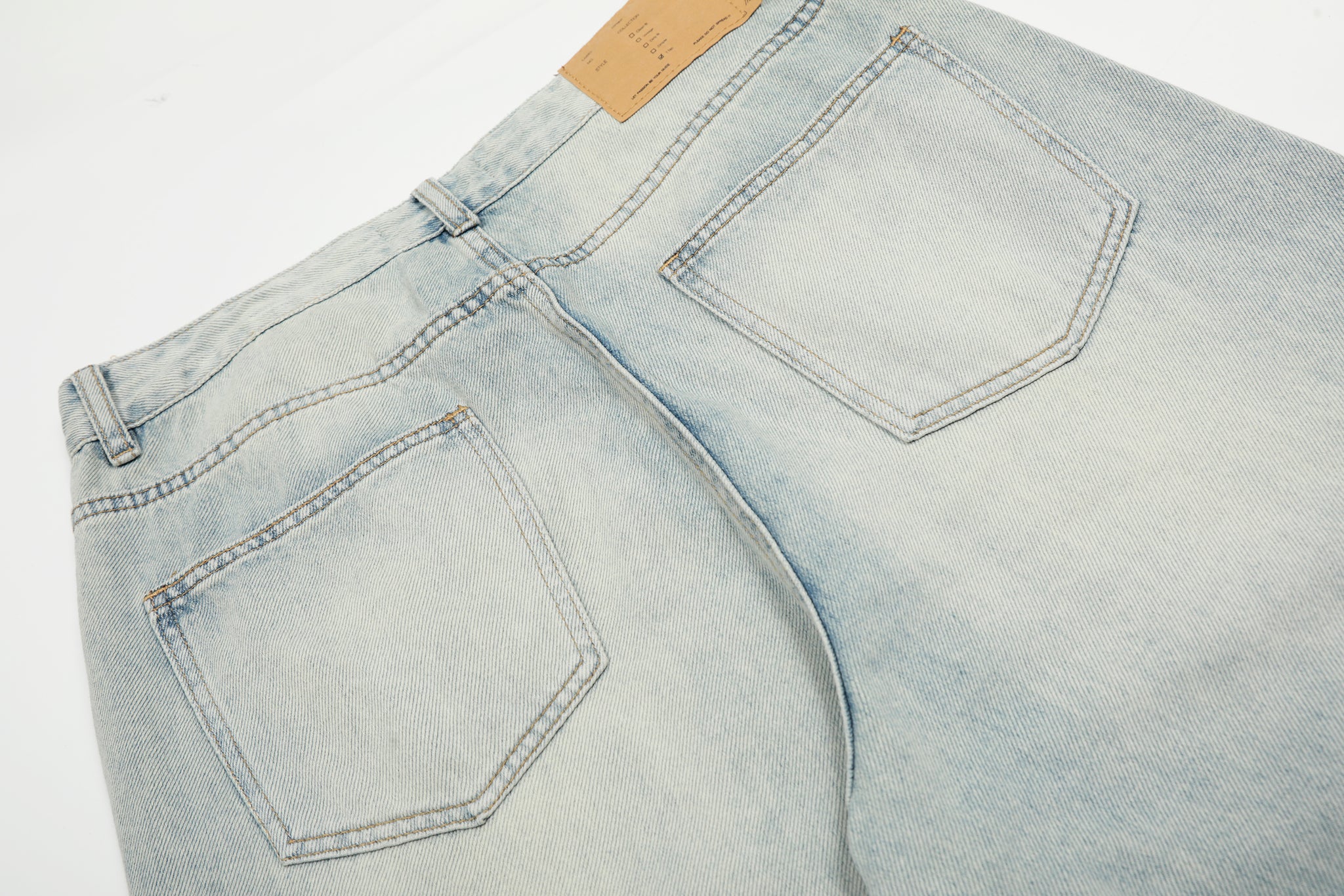 11KN ‌‌‌PATCHWORK STRAIGHT LEG JEANS #K9653