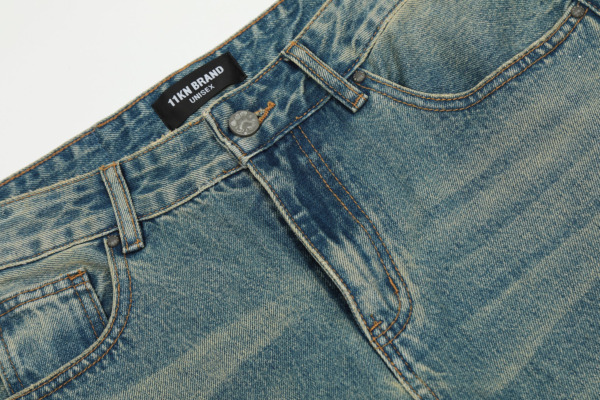 11KN Acid-Washed Jeans #K9028