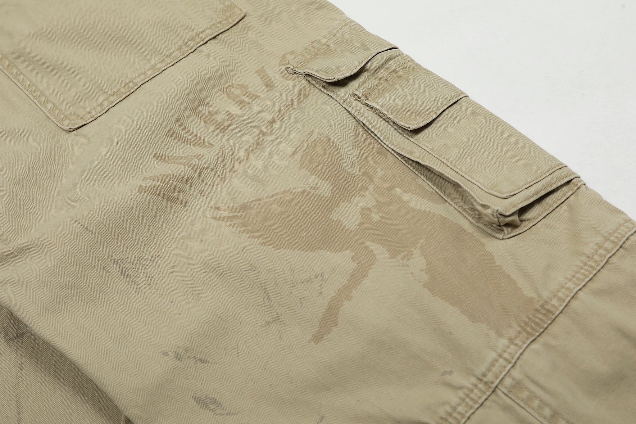 11KN VINTAGE STRAIGHT CARGO PANTS #CK3382