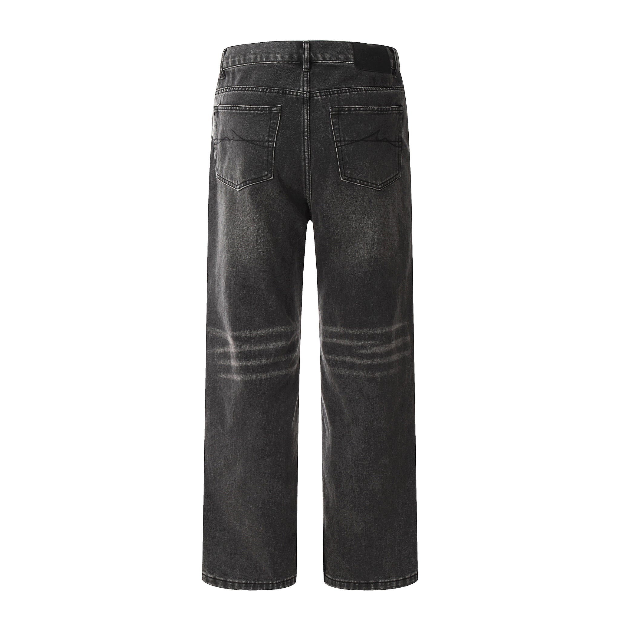 11KN Stone-Washed Distressed Denim Jeans #K9090