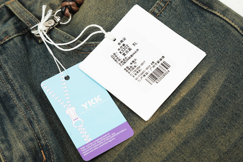 11KN Weathered Aged Straight Jeans #K3202