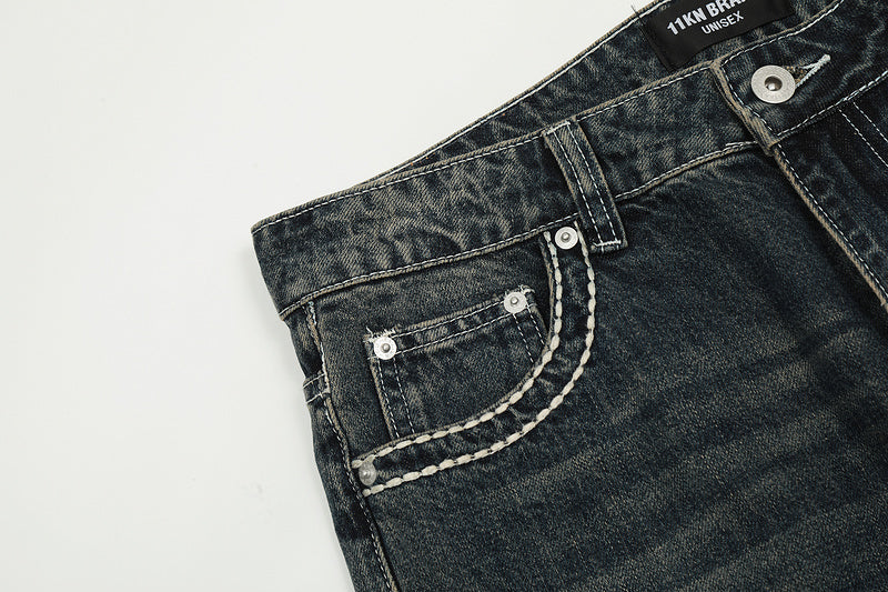 11KN Bootcut Washed Jeans #N5237