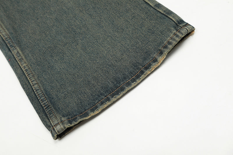 11KN Weathered Aged Straight Jeans #K3202