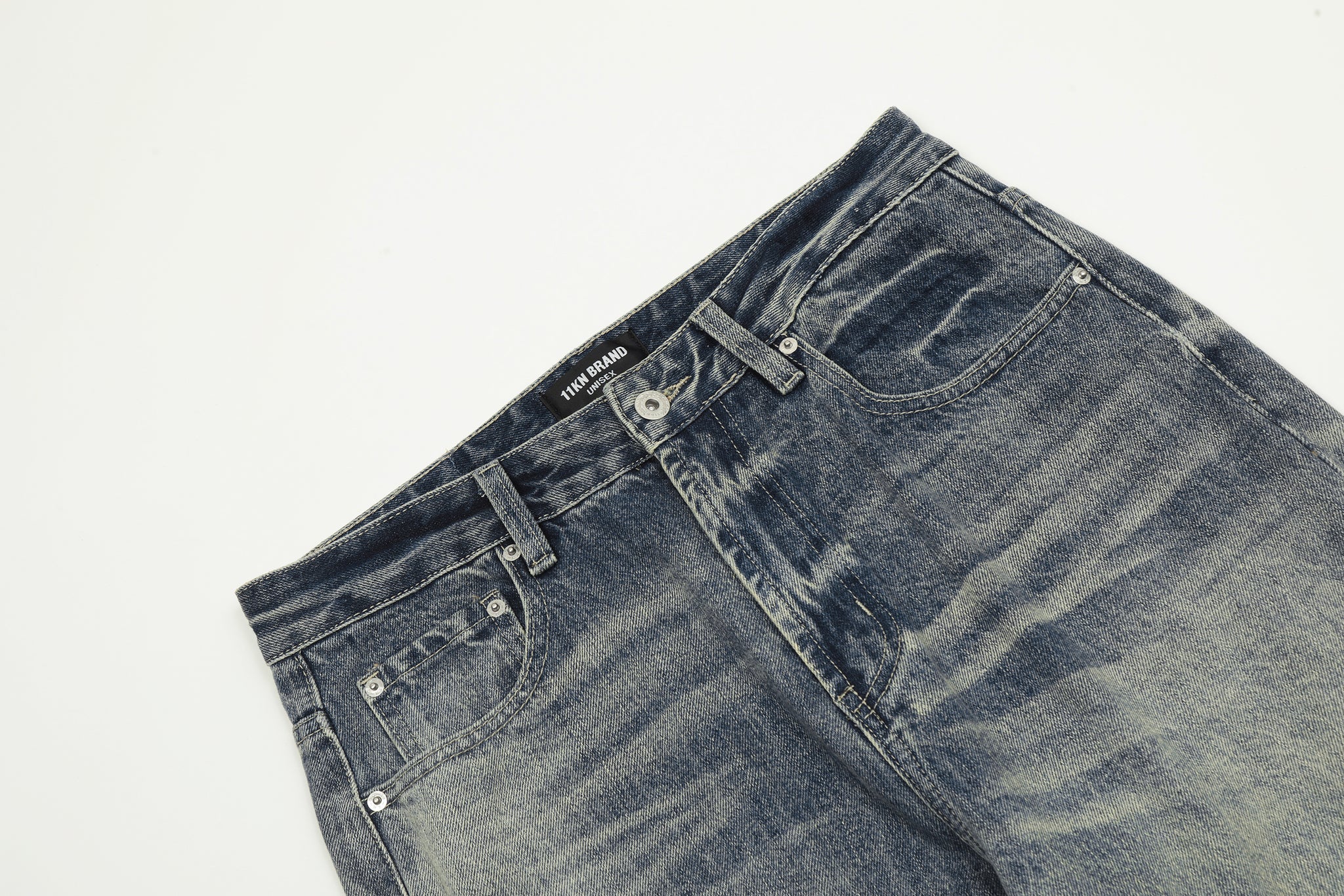 11KN Wash Marks Distressed Jeans #K5309