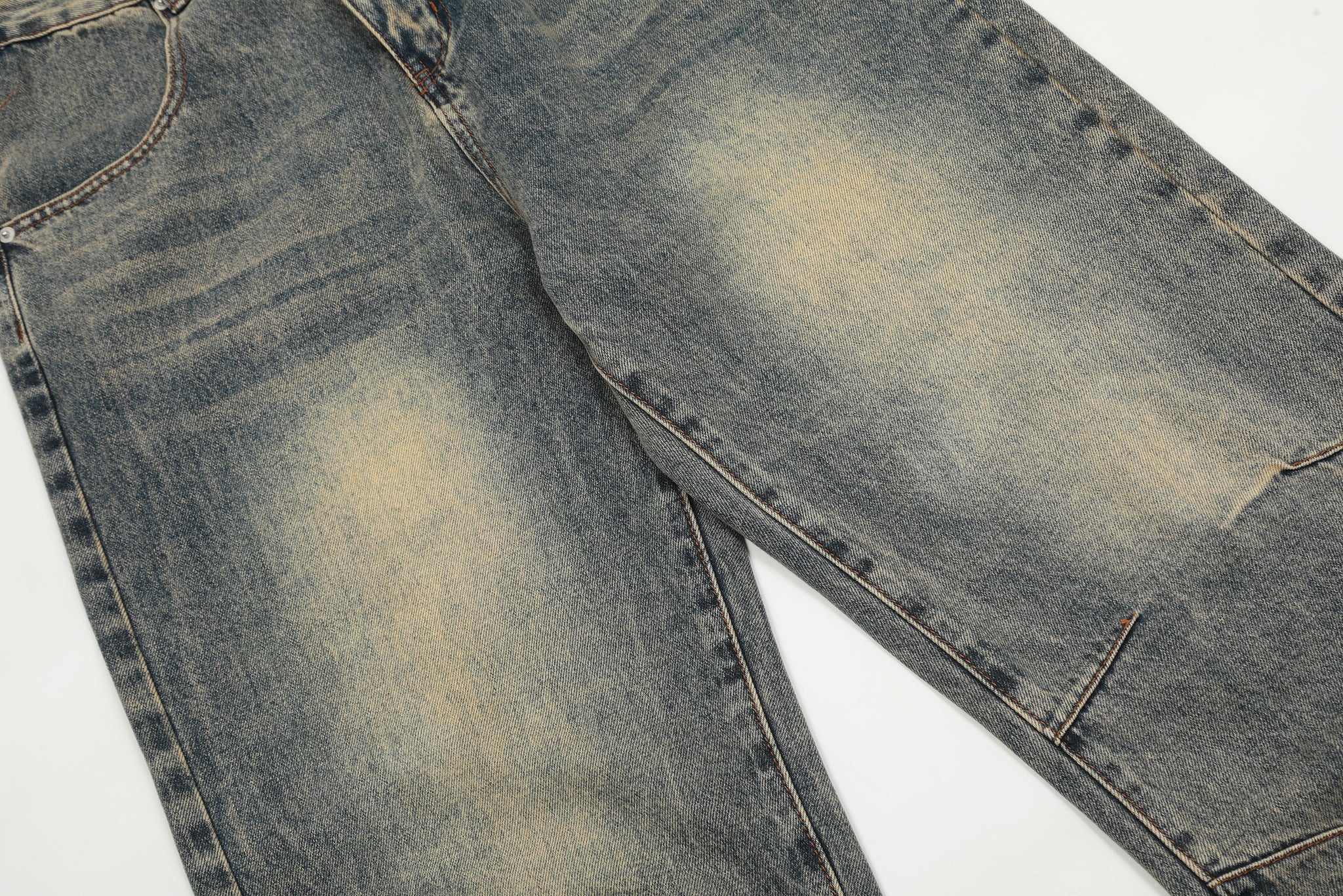 11KN Straight-leg Vintage Denim Jeans #K9066