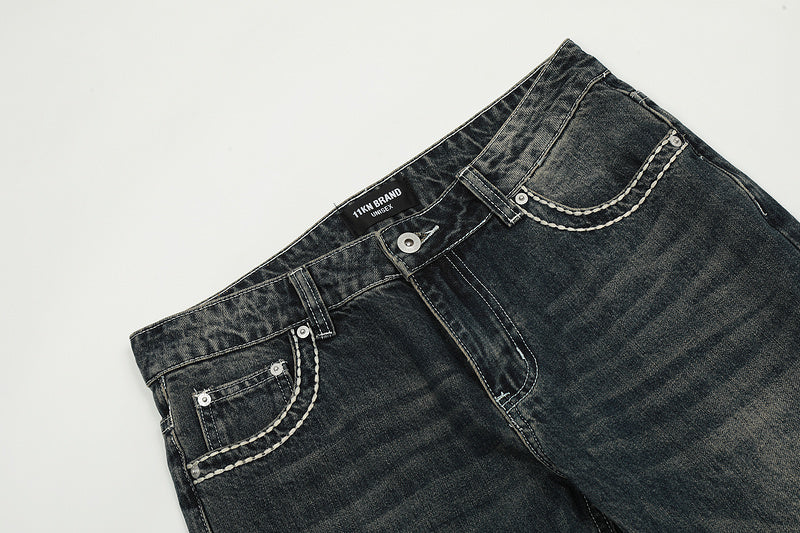 11KN Bootcut Washed Jeans #N5237