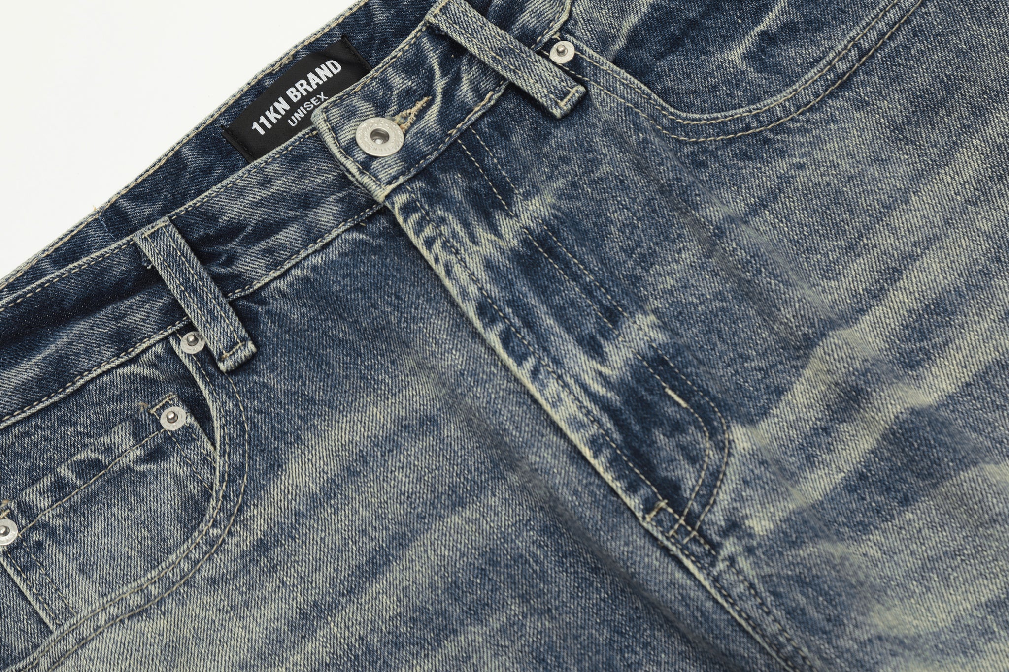 11KN Wash Marks Distressed Jeans #K5309