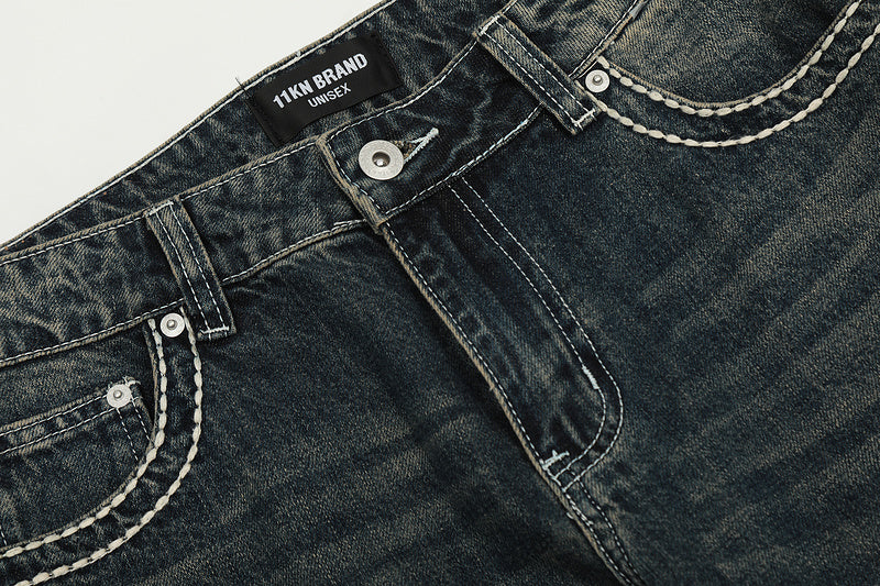 11KN Bootcut Washed Jeans #N5237