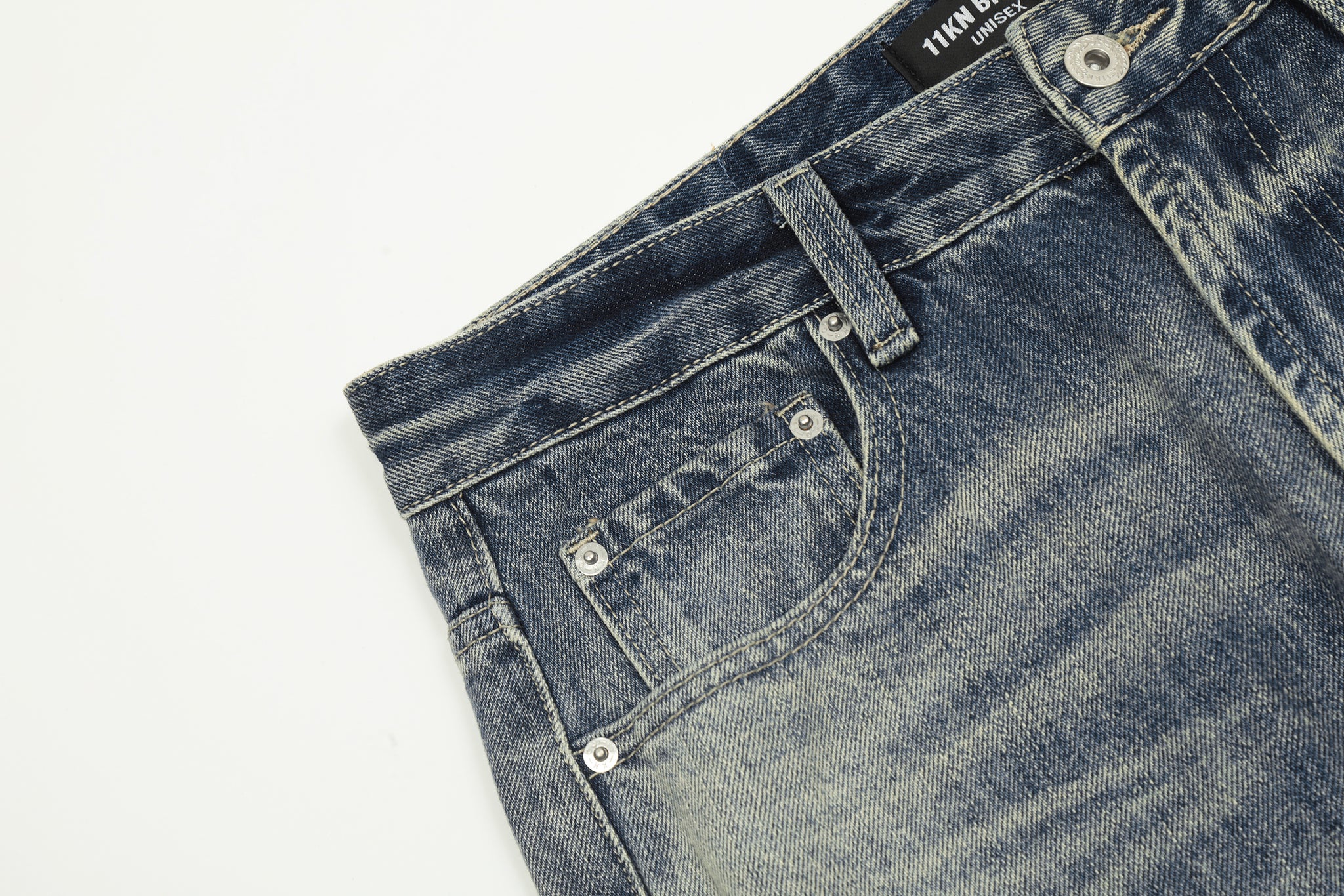 11KN Wash Marks Distressed Jeans #K5309