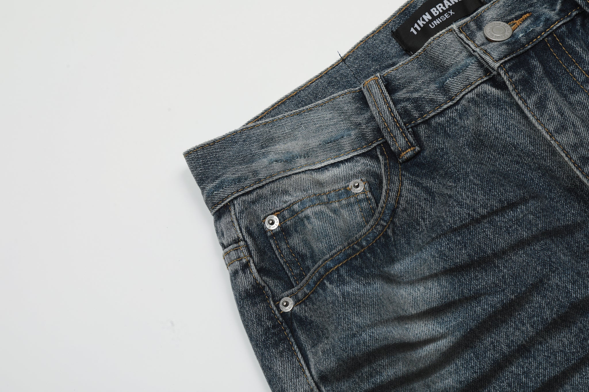 11KN Sanded Distressed Details Jeans #K5305