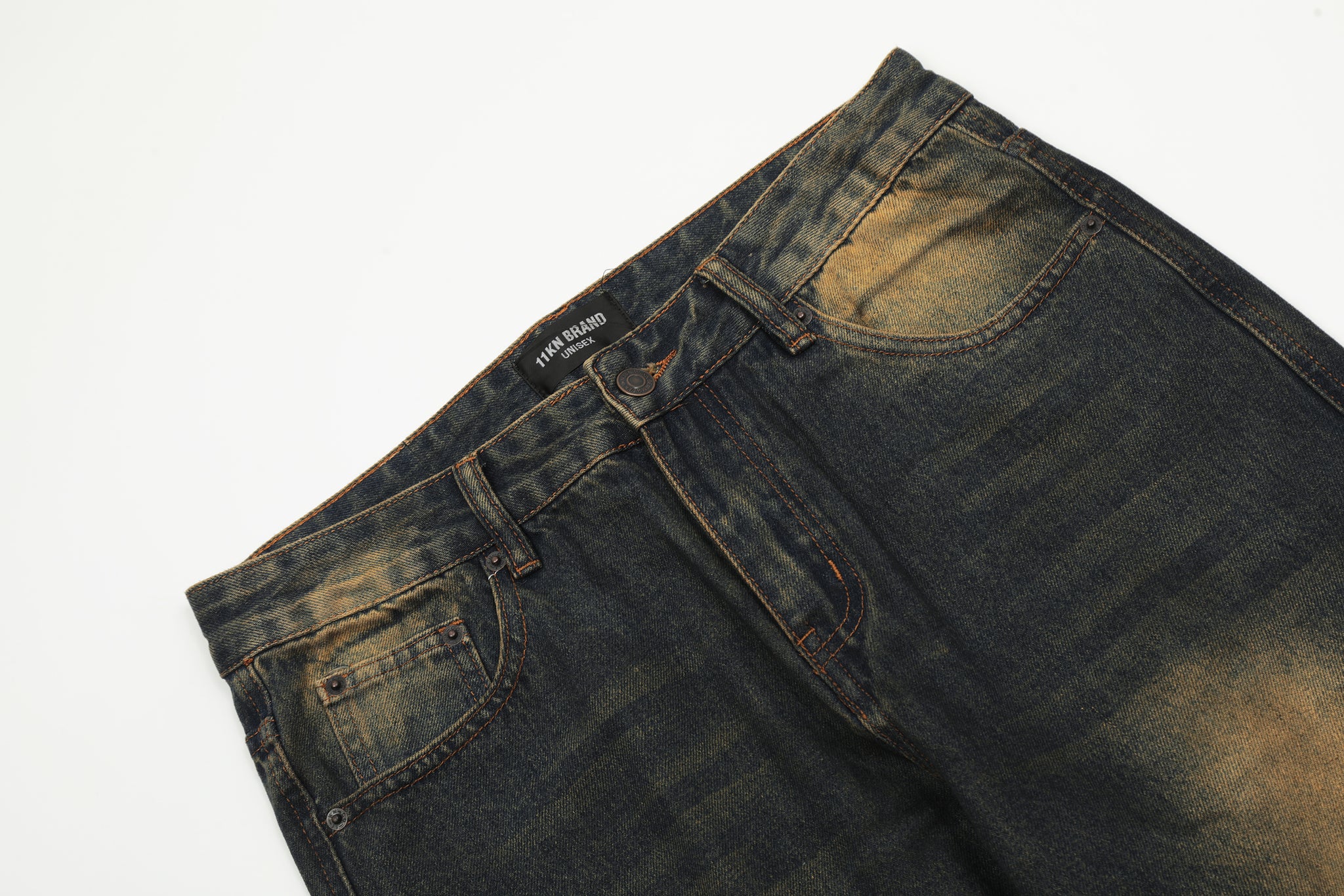 11KN Classic Washed Flared Jeans #K9201