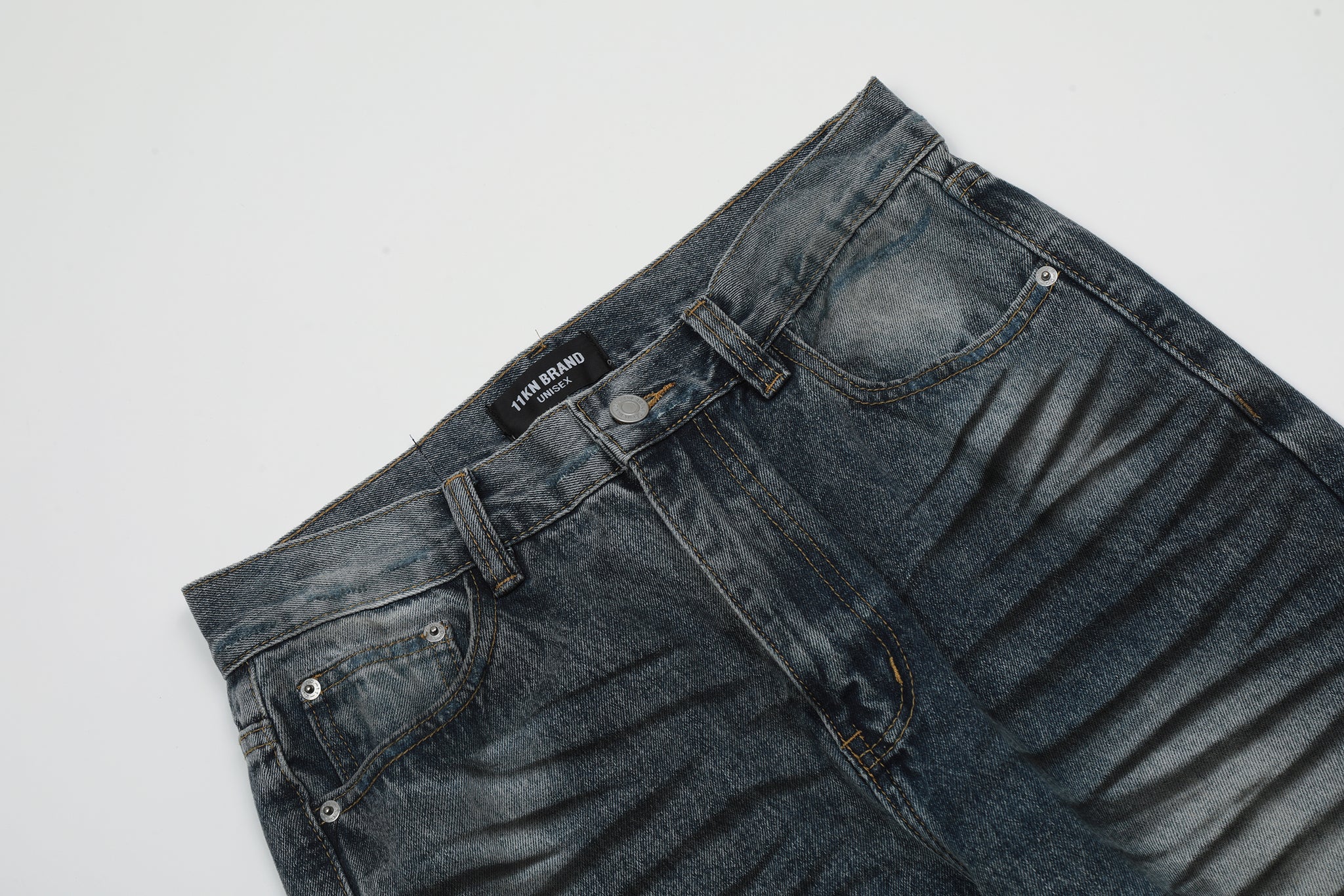 11KN Sanded Distressed Details Jeans #K5305