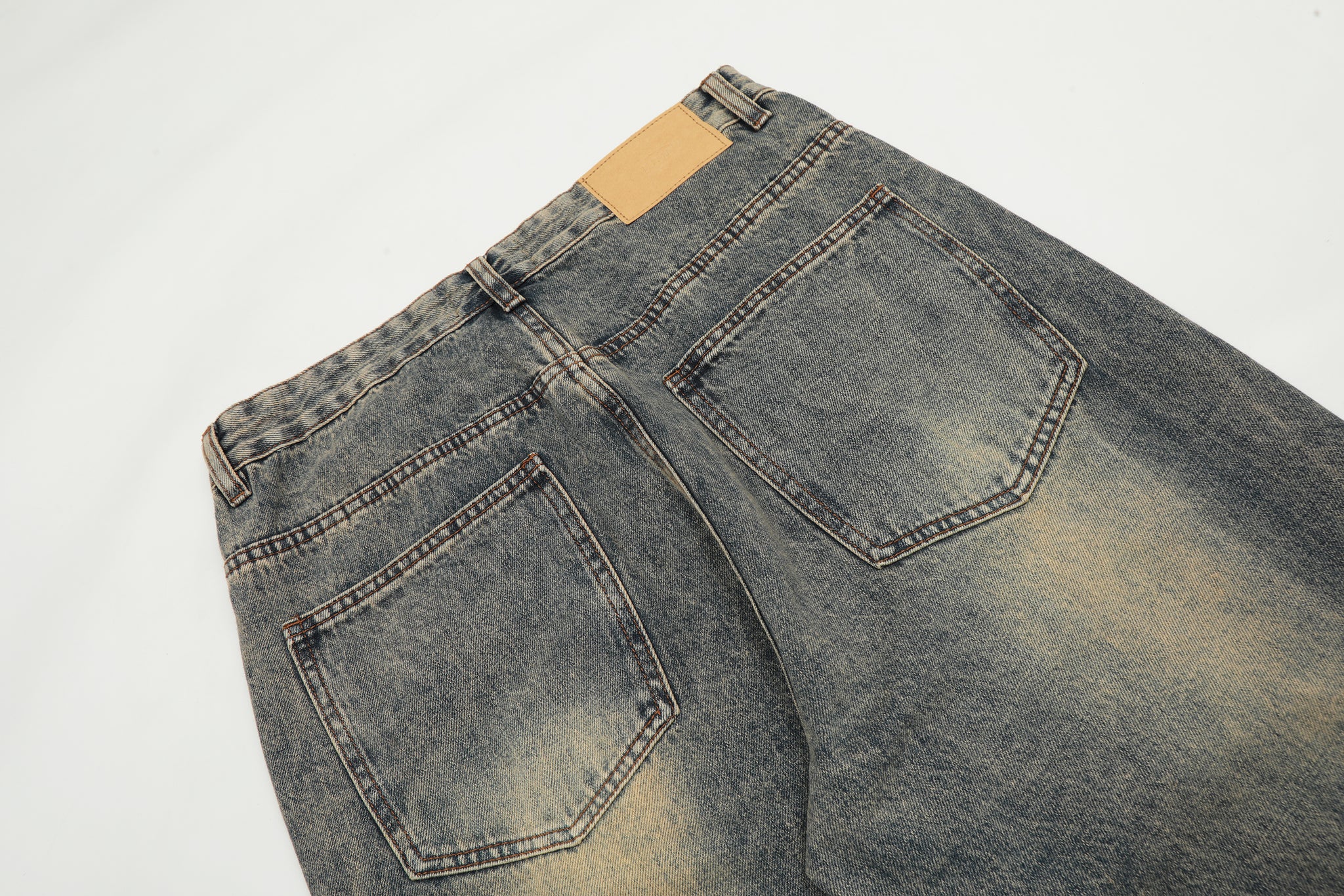 11KN Straight-leg Vintage Denim Jeans #K9066