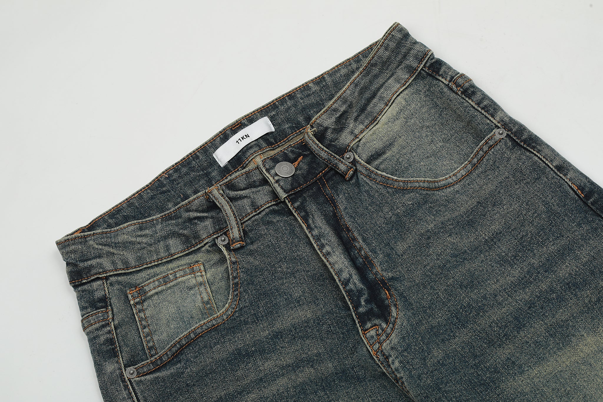 11KN 314 Class Straight Leg Vintage Washed Jeans #K5181