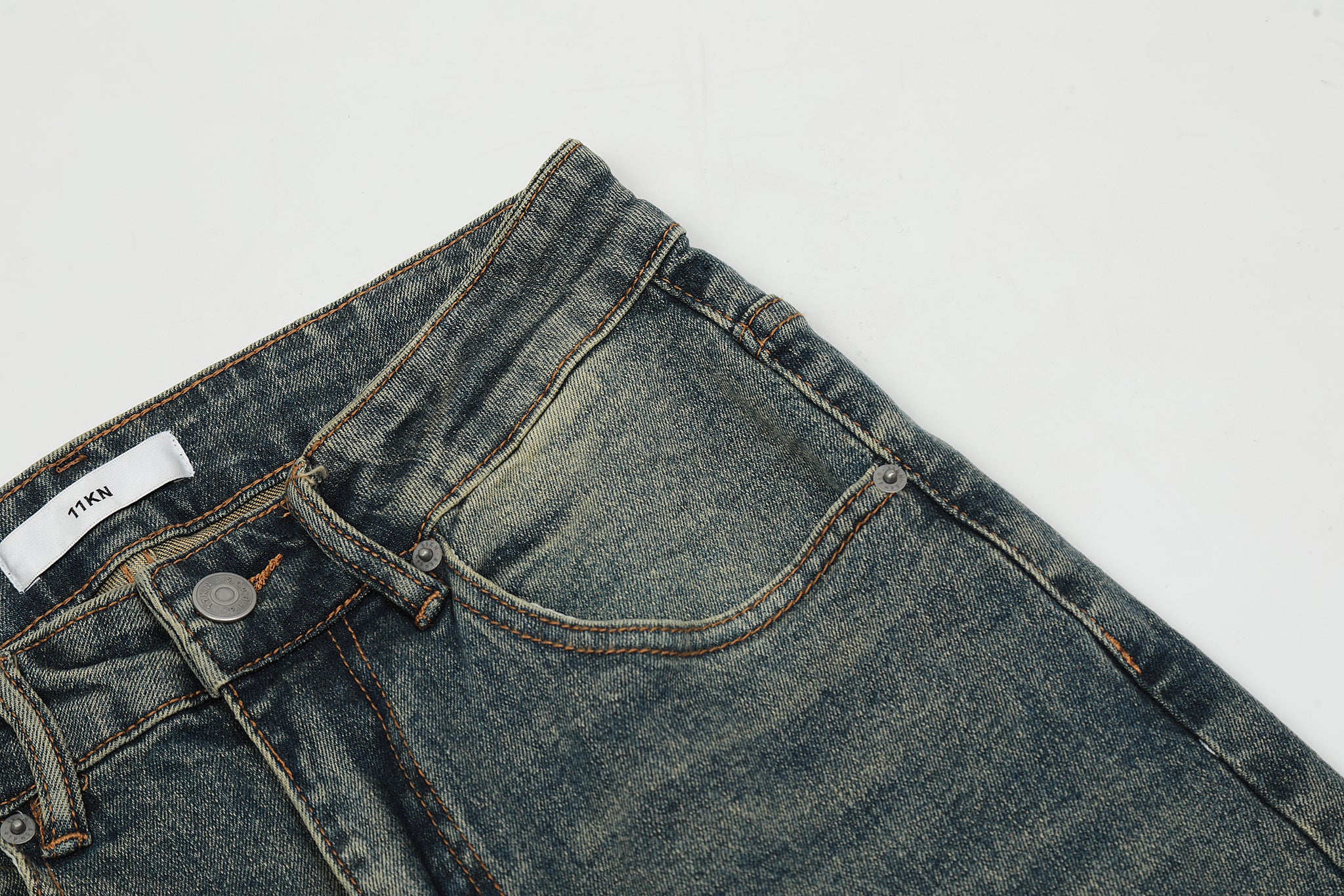 11KN 314 Class Straight Leg Vintage Washed Jeans #K5181