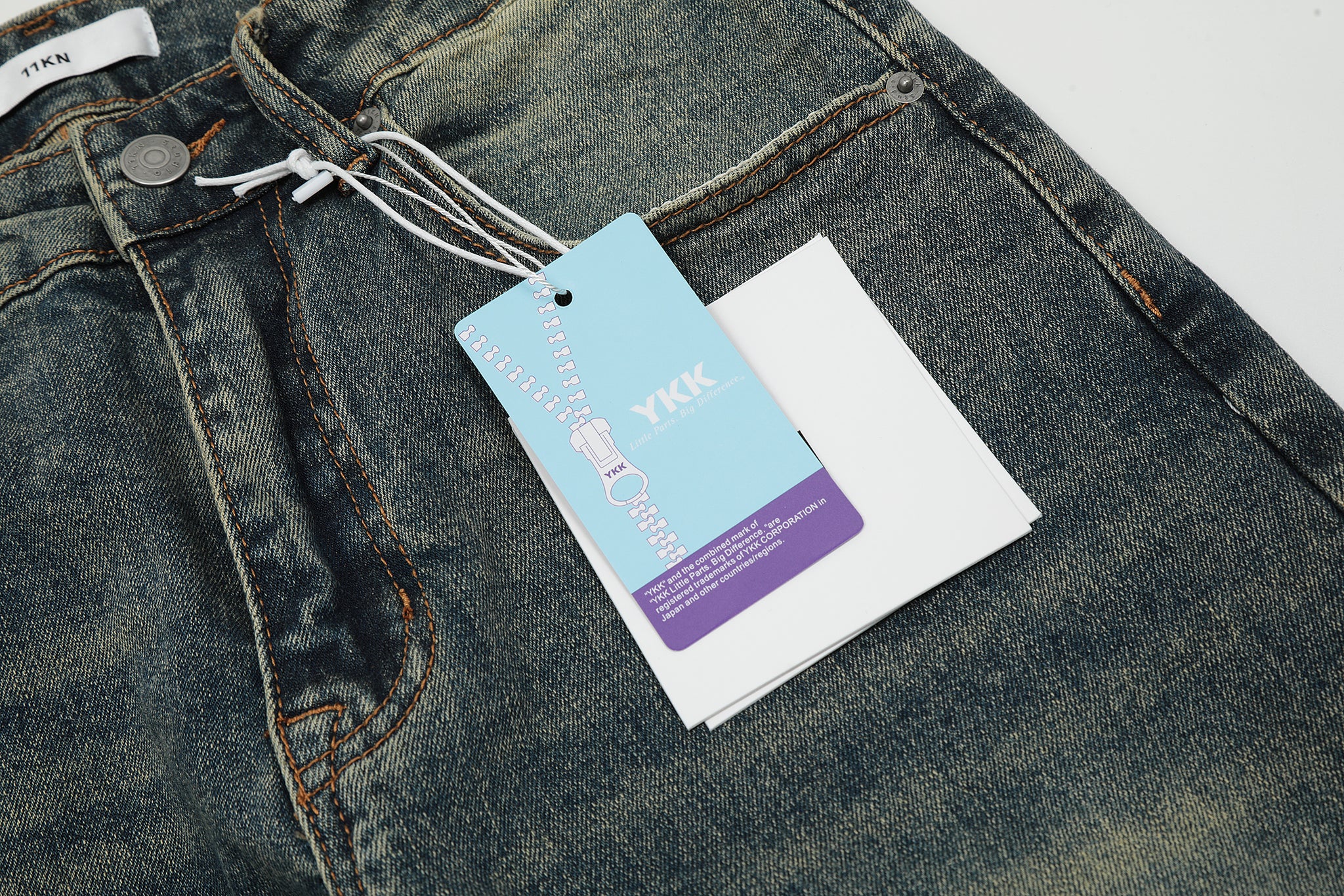 11KN 314 Class Straight Leg Vintage Washed Jeans #K5181