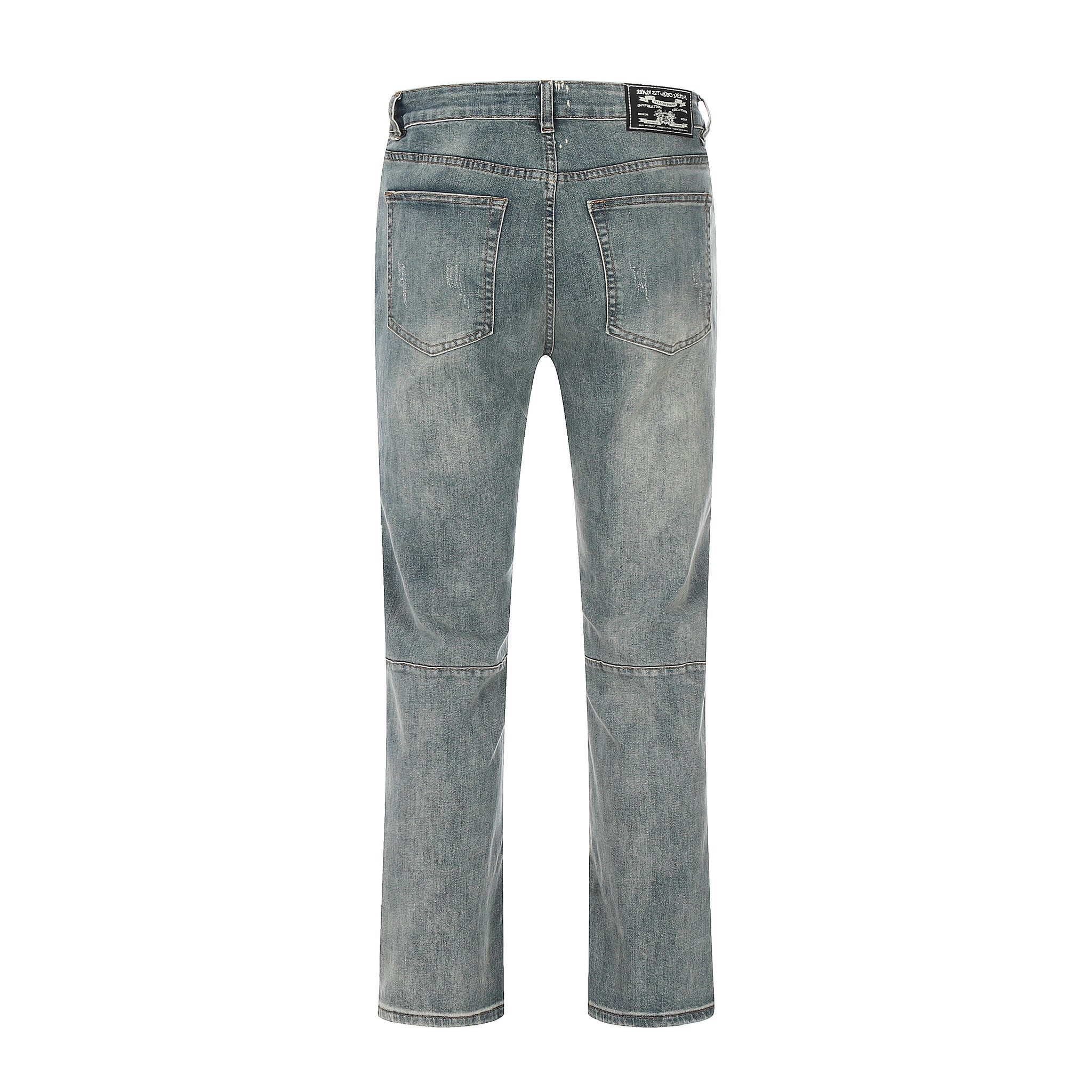 11KN Acid Washed Boyfriend Ripped Jeans #K3155