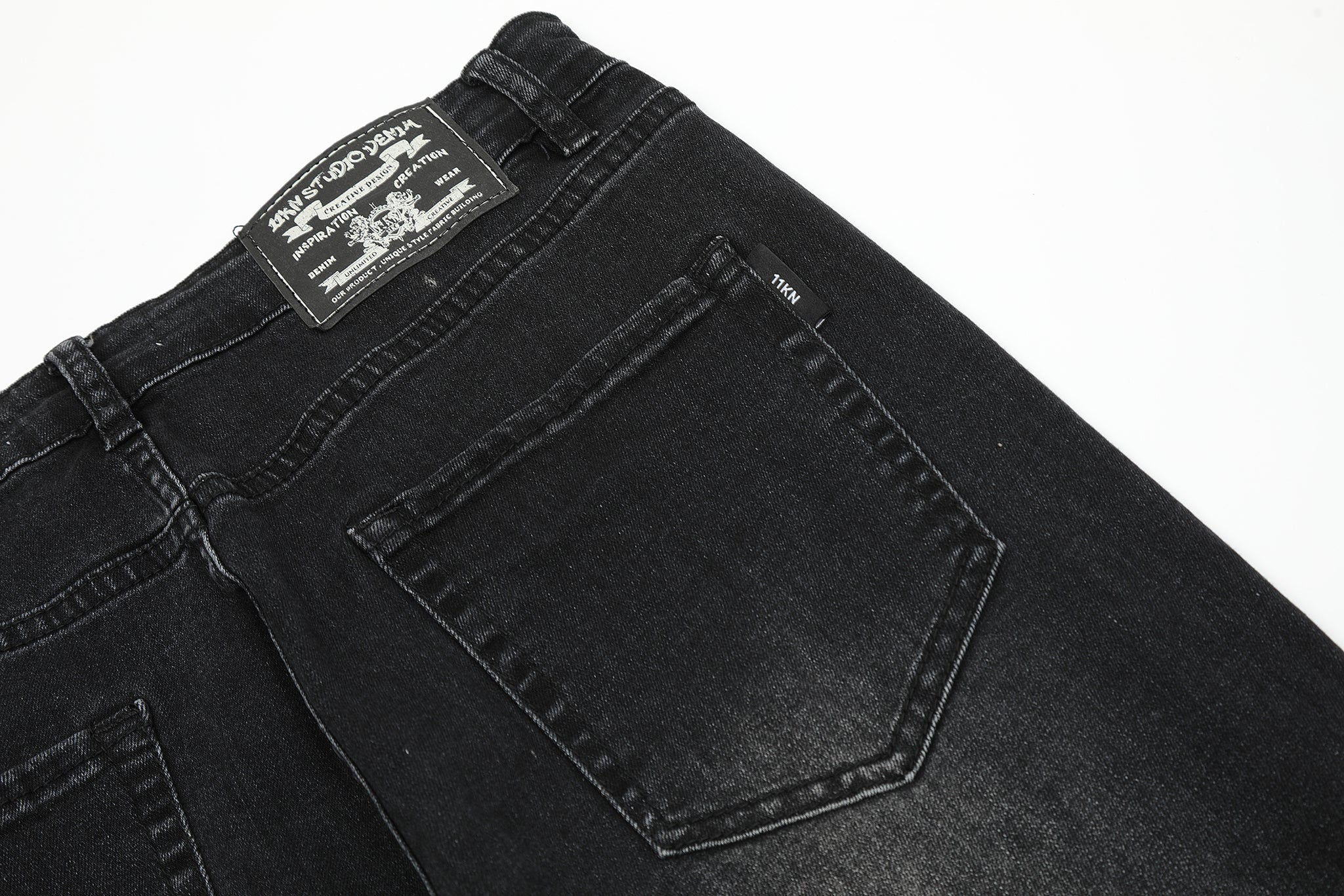 11KN Flared Bootcut Raw Jeans #K8829A