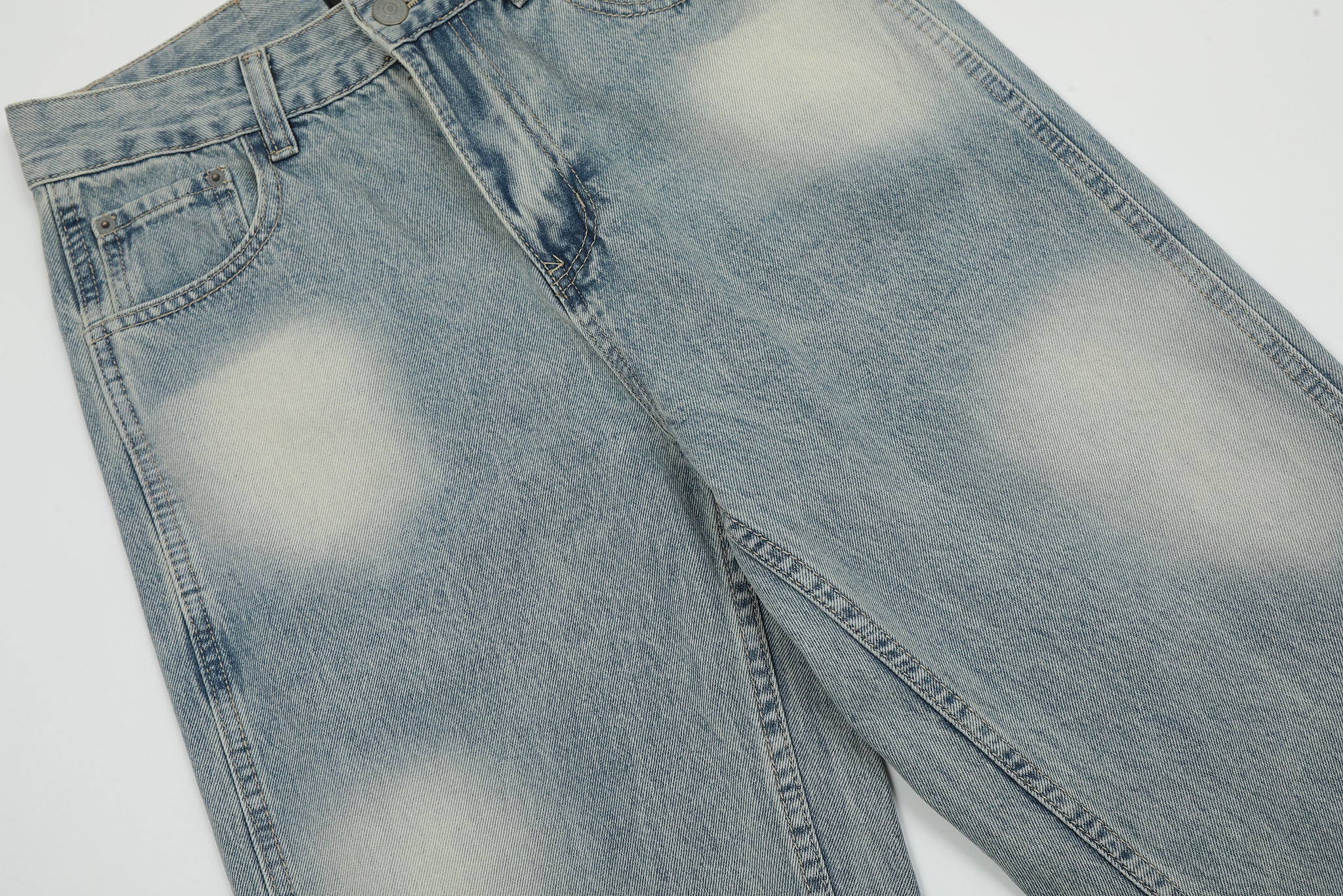 11KN Baggy Distressed Distressed Jeans #K3156