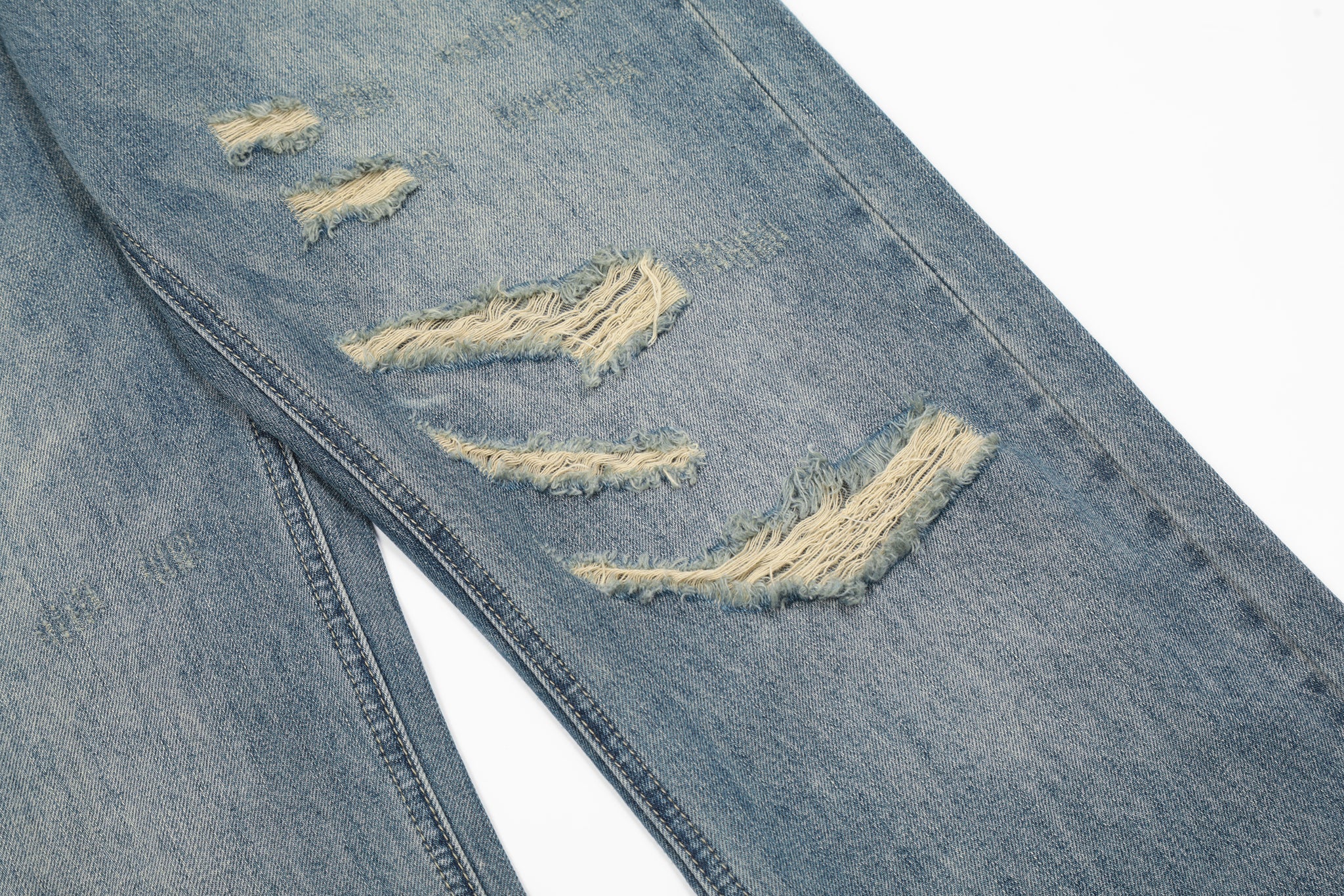 11KN Ripped Acid Wash Jeans #K5081