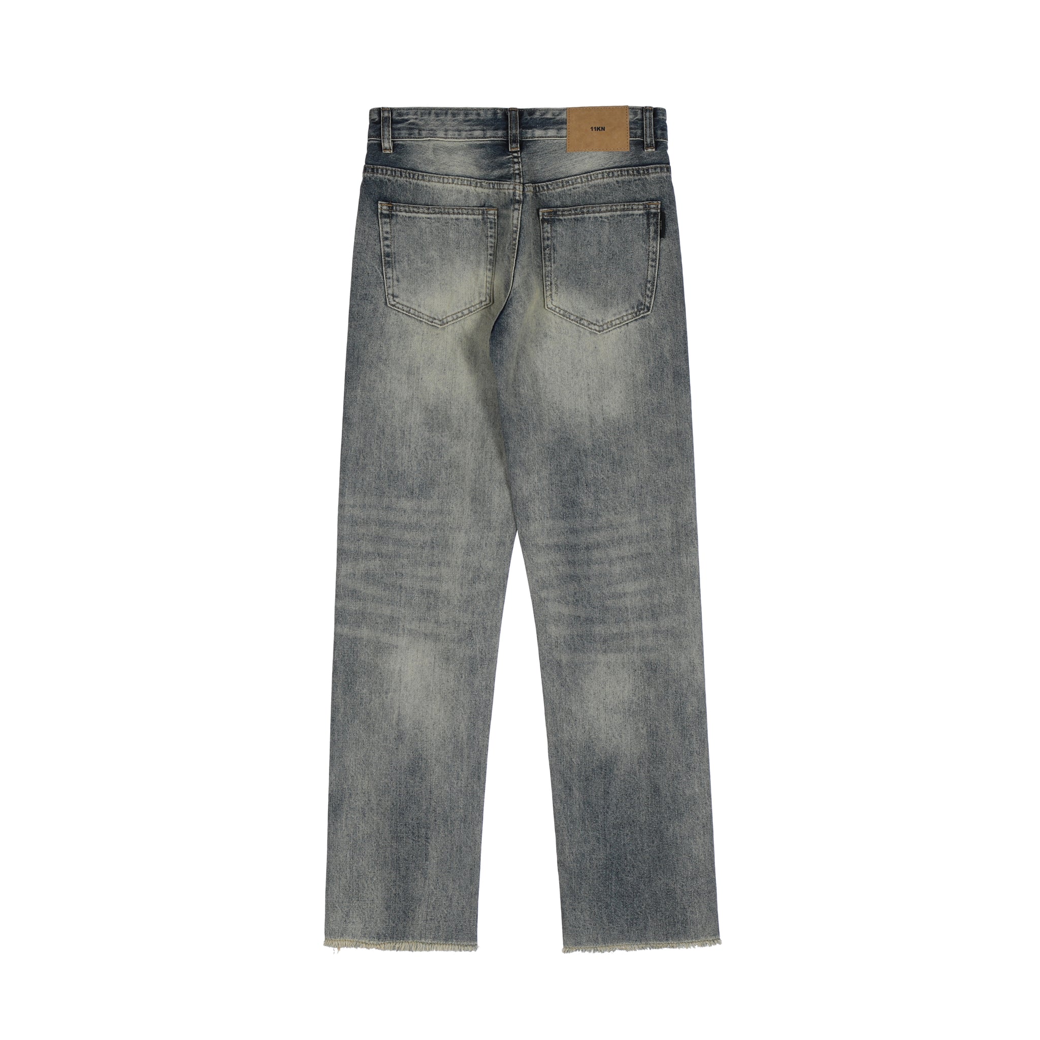 11KN Ripped Acid Wash Jeans #K8853