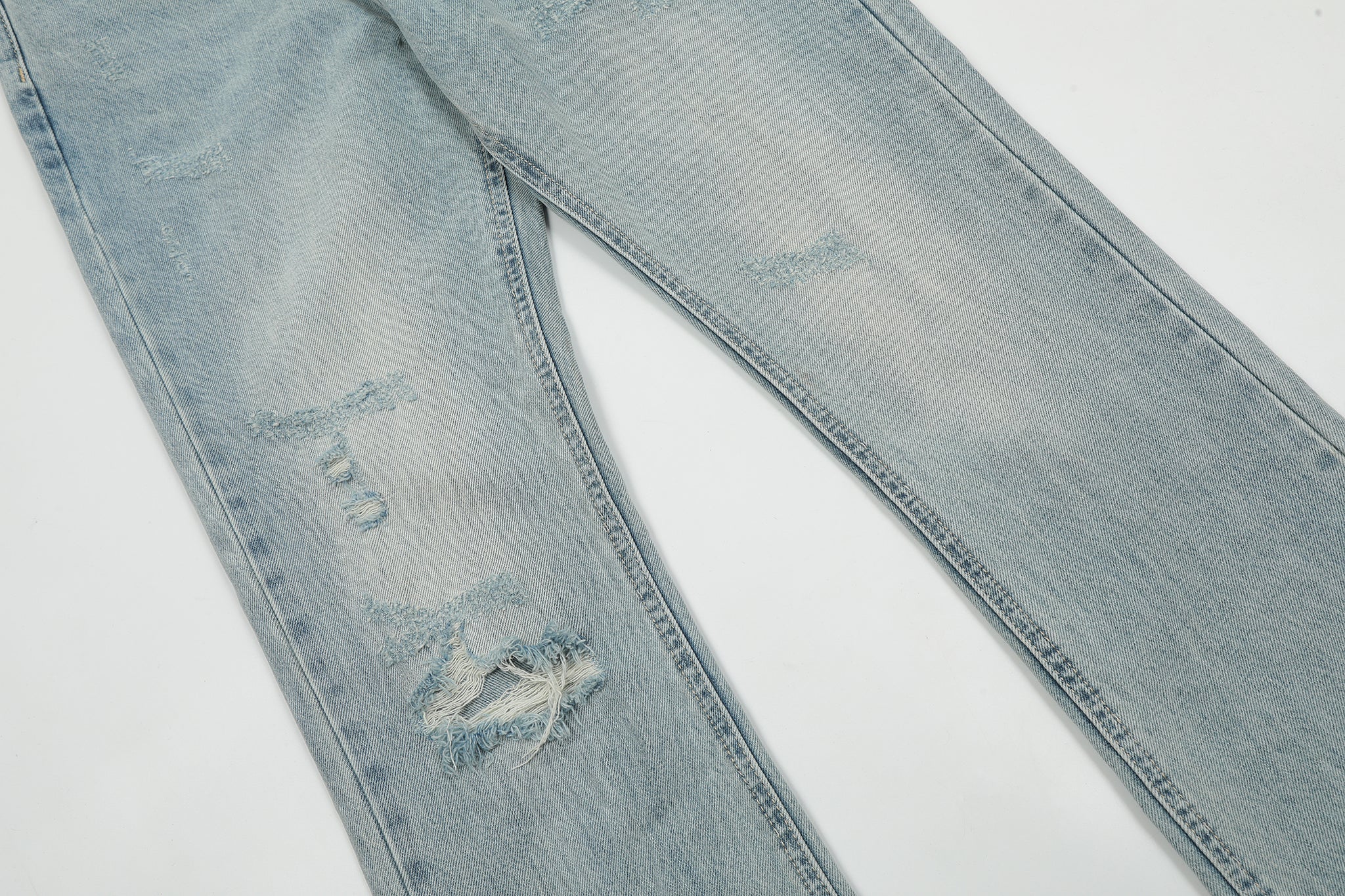 11KN Class Bootcut Washed Ripped Jeans #K5183