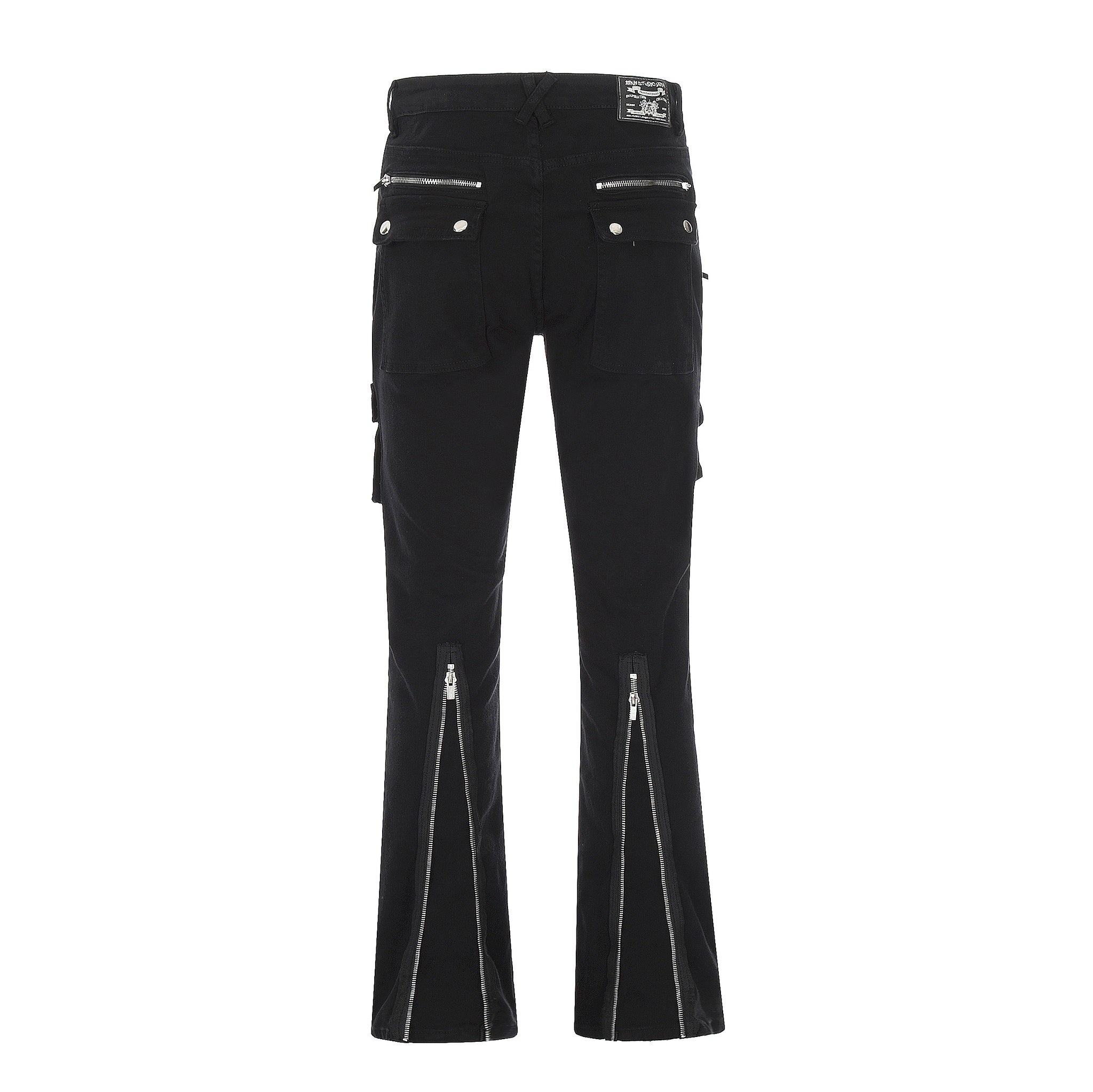 11KN Zippered Class Bootcut Pants #K8965