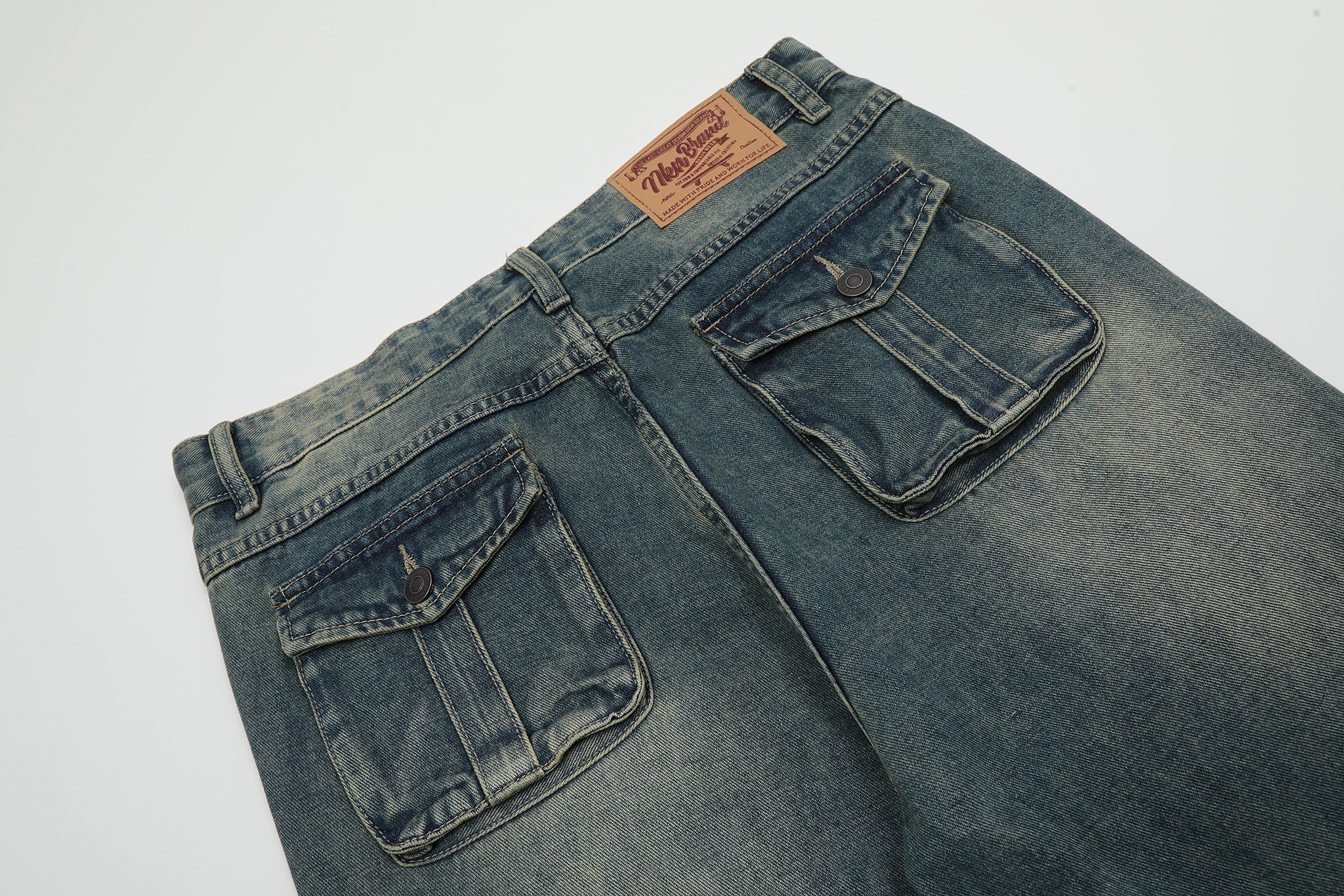 11KN Class Bootcut Washed Jeans #K8966