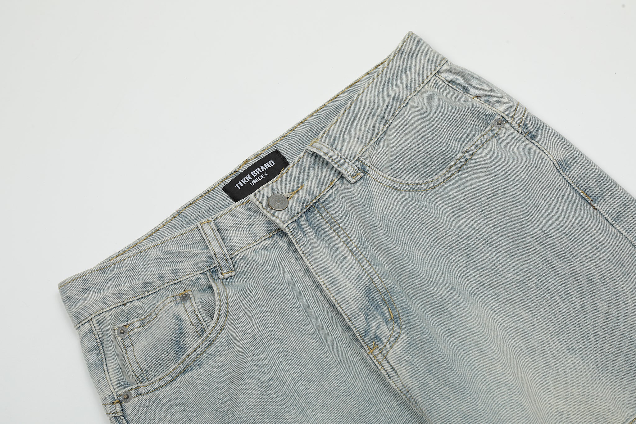 11KN Class Bootcut Acid Wash Jeans #K3138